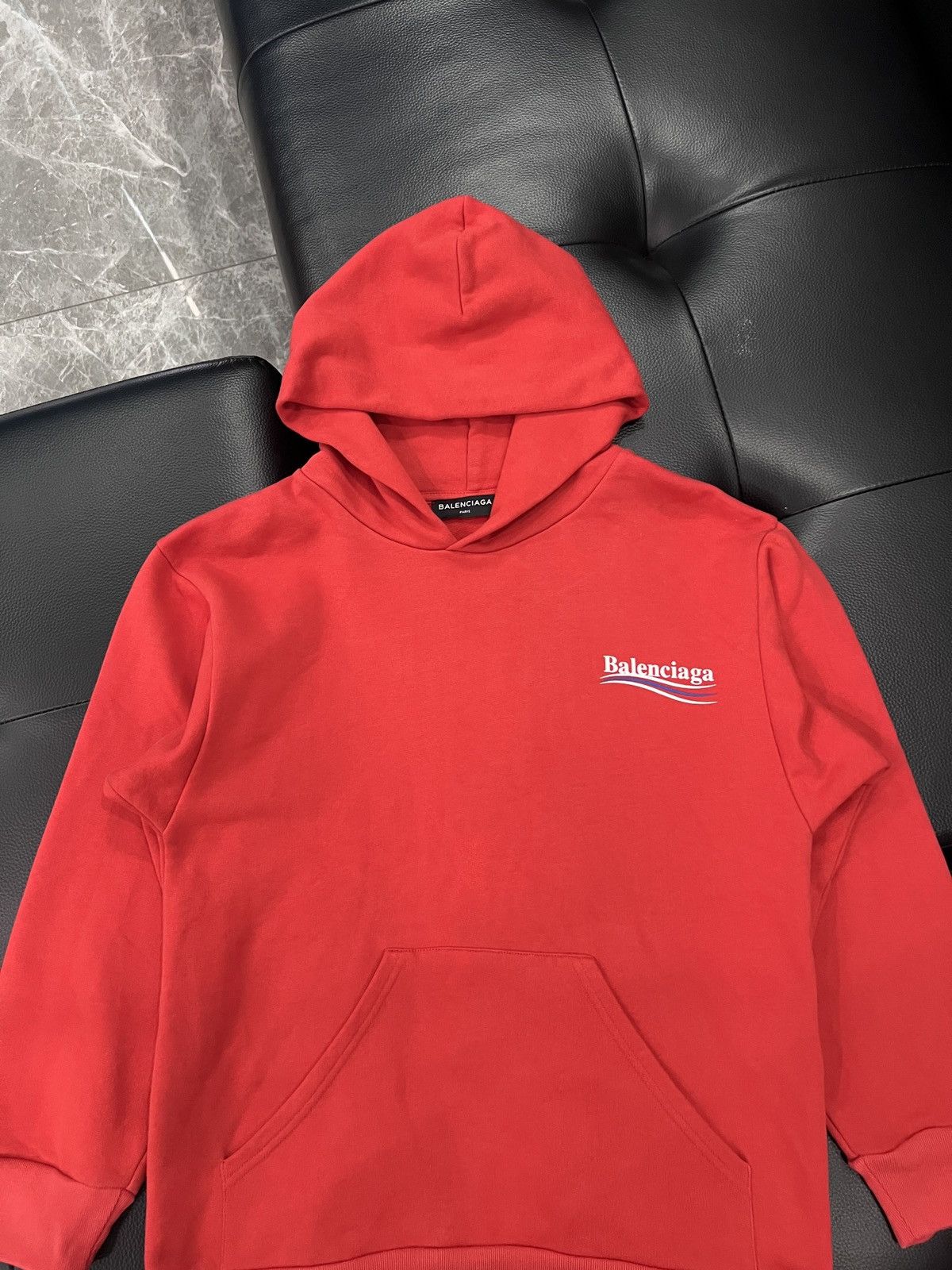 Balenciaga Balenciaga by Demna 2017 Wave Logo Hoodie Size US XXS / EU 40 - 3 Thumbnail