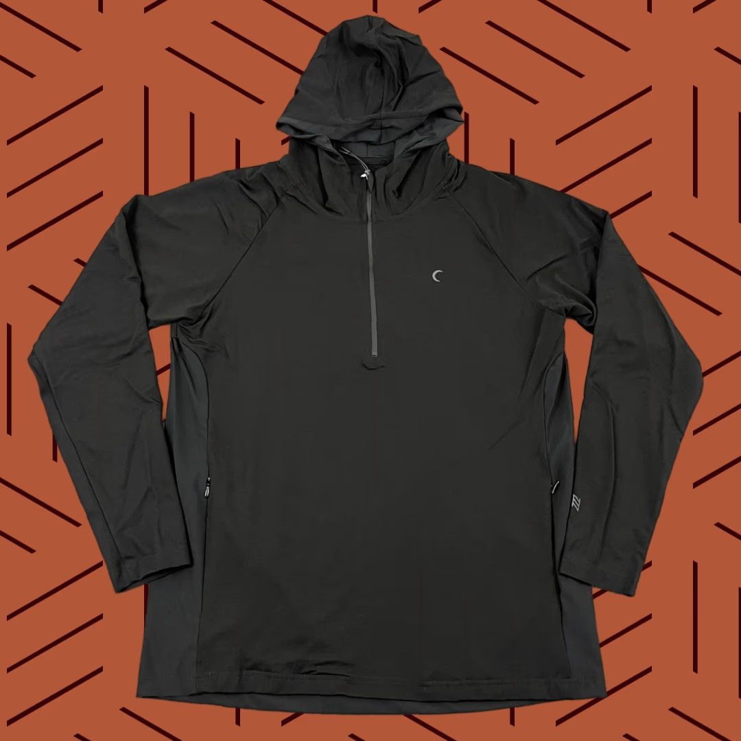 Vintage Zyia Active Jacket Mens L Black 1/2 Zip Pullover Running Training Gym Jacket Mens Large Black Half Zip Lightweight Breathable Regular Fit Size US L / EU 52-54 / 3 - 1 Thumbnail