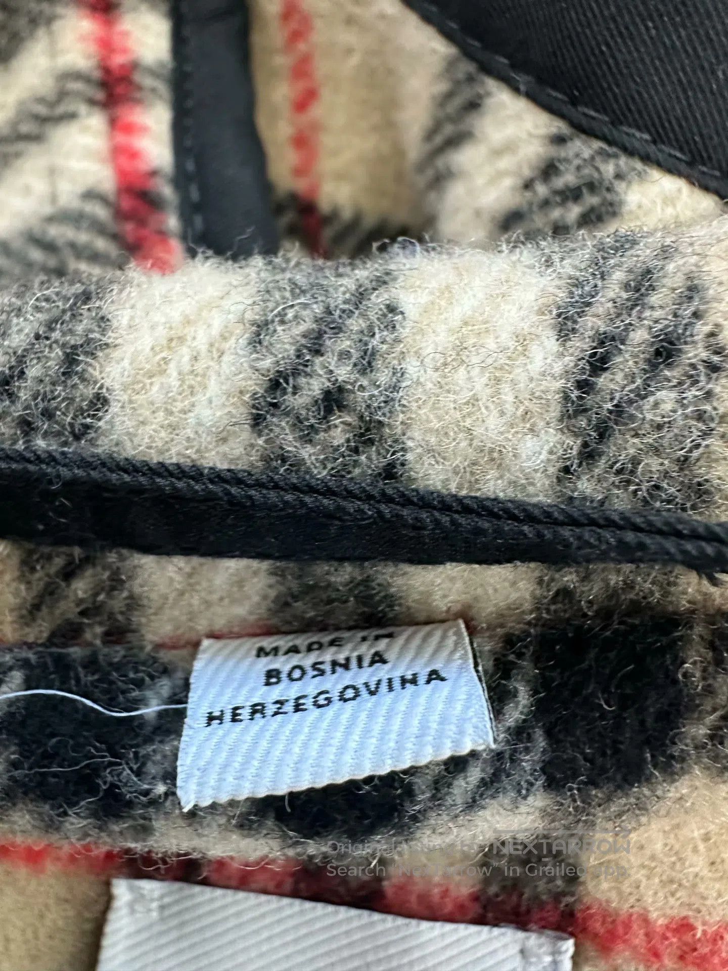 Burberry Burberry Black Lined Checkered Lambswool Horn-Button Overc Size M / US 6-8 / IT 42-44 - 5 Thumbnail