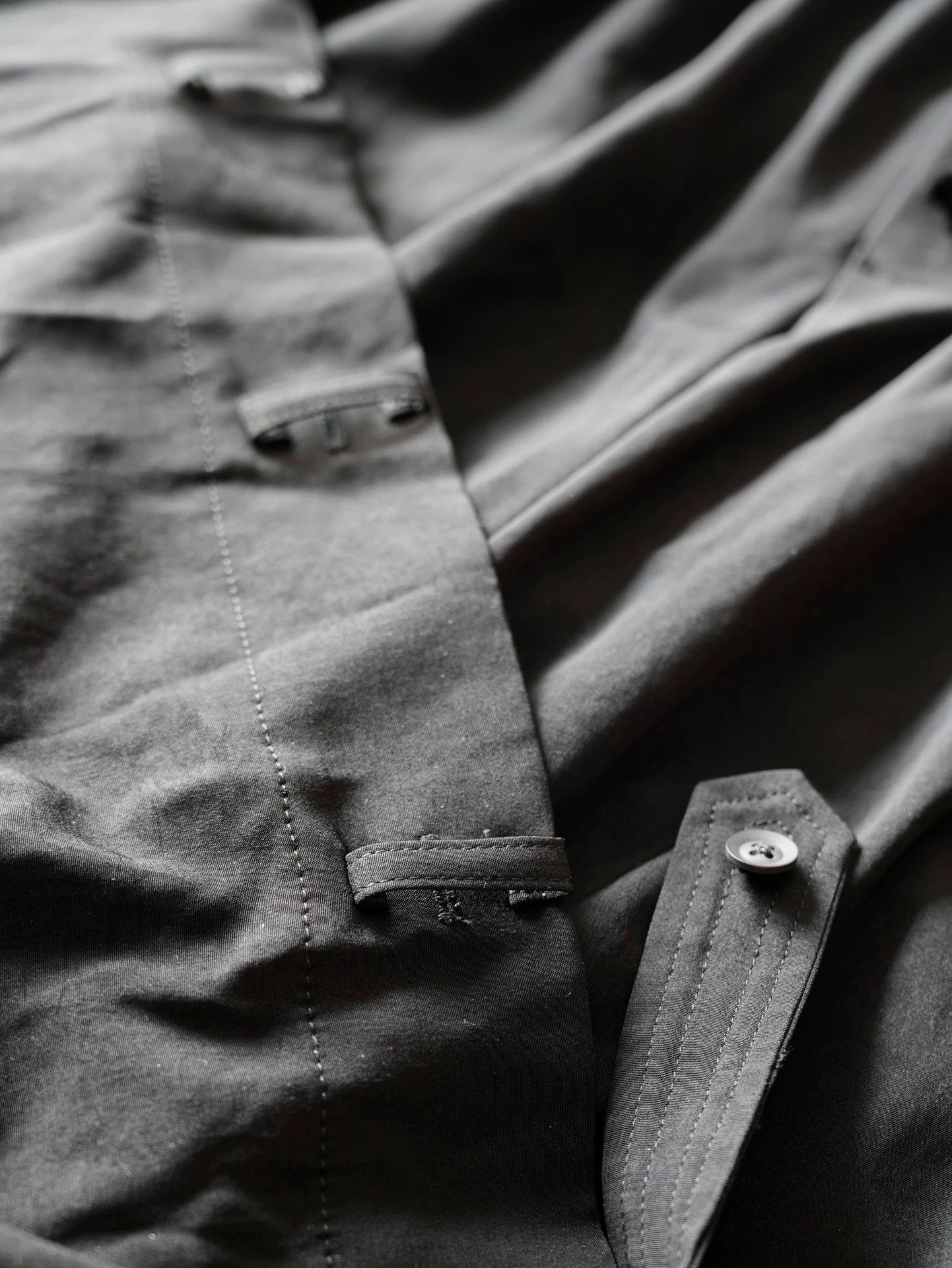 Yohji Yamamoto Yohji Yamamoto 22SS Triacetate Skirt Cuff Buttons Size US 34 / EU 50 - 6 Thumbnail