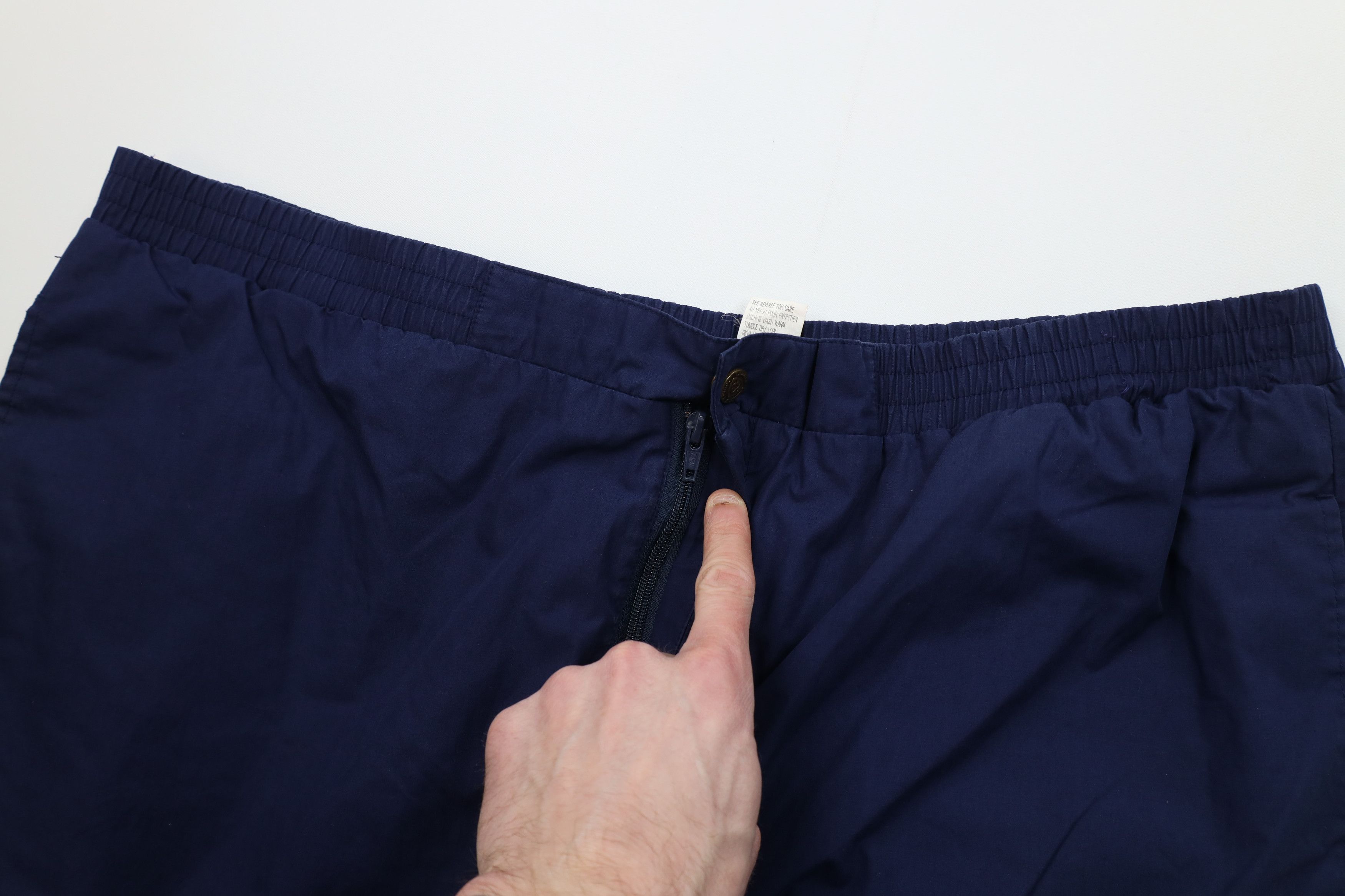 Vintage Vintage 90s Streetwear Waterproof Rain Pants Navy Blue Size US 40 / EU 56 - 9 Thumbnail