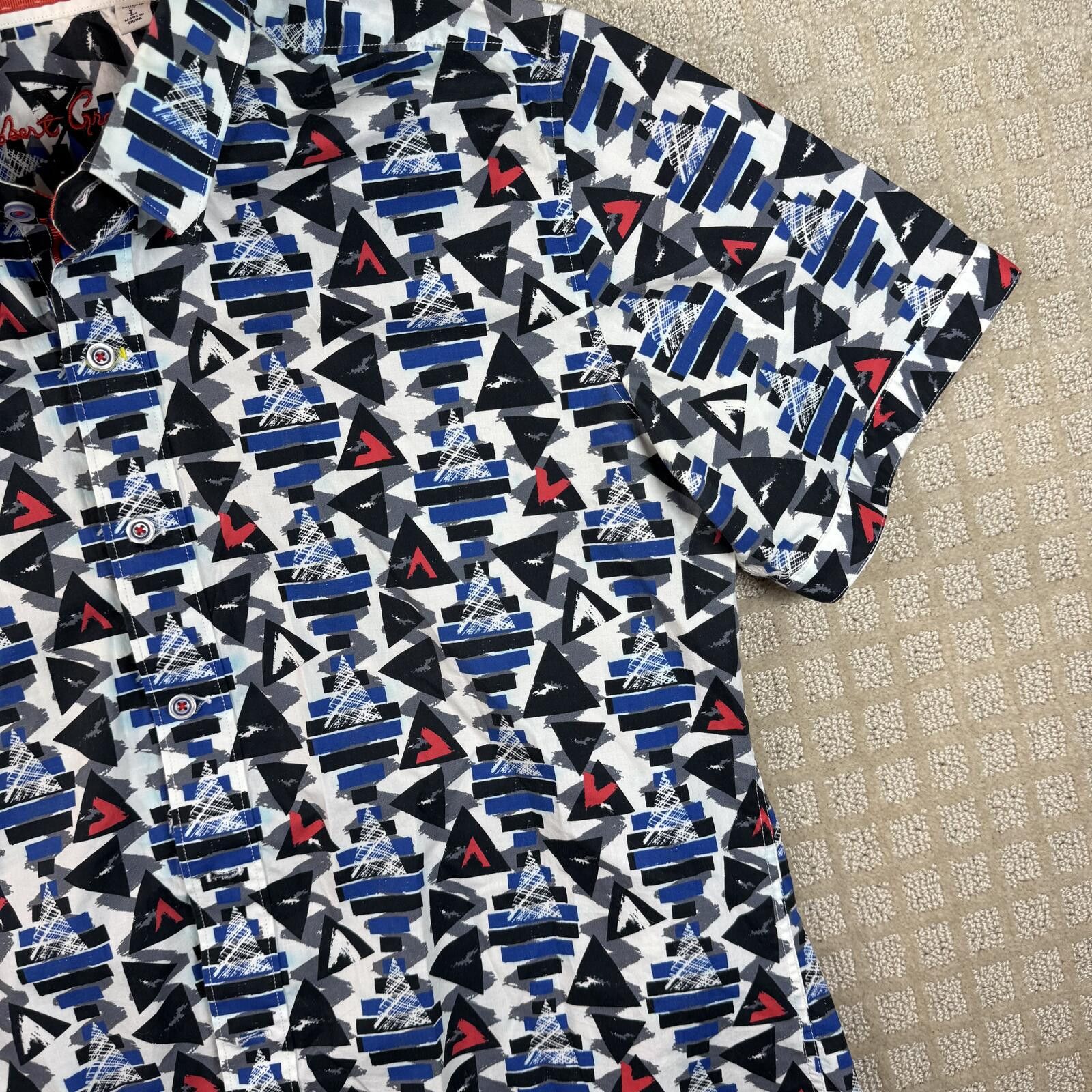 Robert Graham Robert Graham Geometric Print Button Up Shirt Size US L / EU 52-54 / 3 - 3 Thumbnail