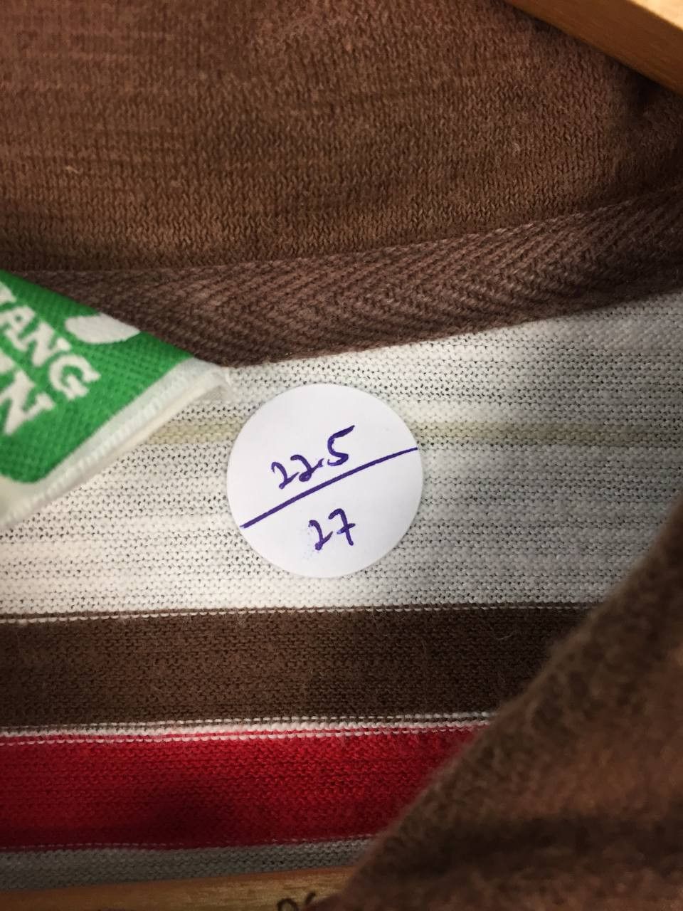 Hang Ten × Vintage Vtg Hang Ten Embroidered Logo Striped Polo Tee Size US XL / EU 56 / 4 - 12 Thumbnail