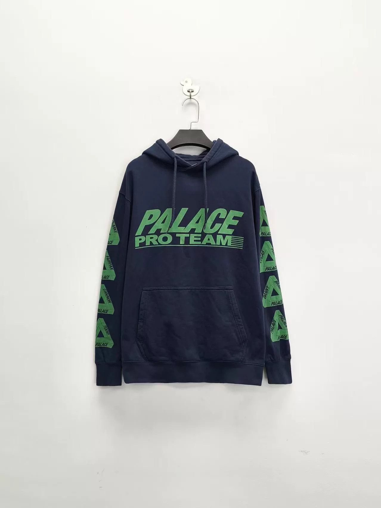Palace Palace Navy Logo Print Hoodie Size US S / EU 44-46 / 1 - 1 Thumbnail
