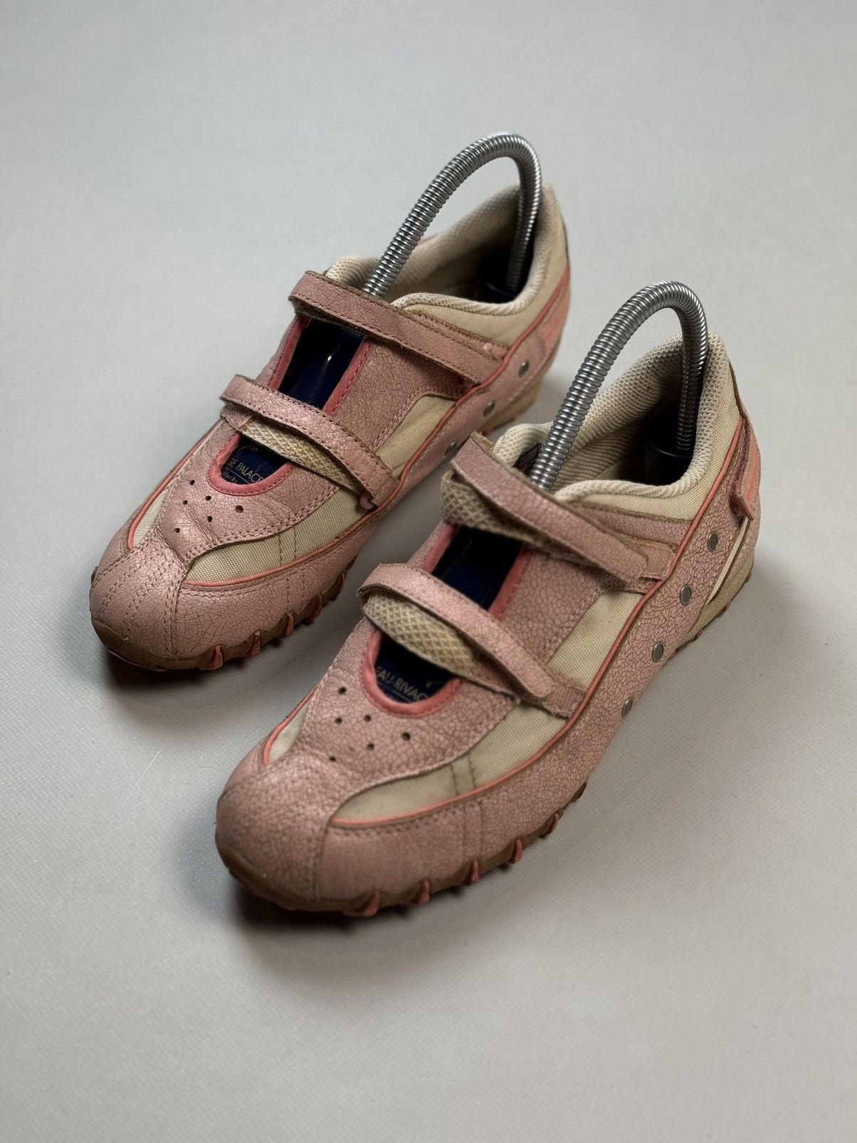 Diesel Vintage Y2K Leather Pink Straps Low Top Sneakers Ballets Size US 7 / IT 37 - 12 Thumbnail
