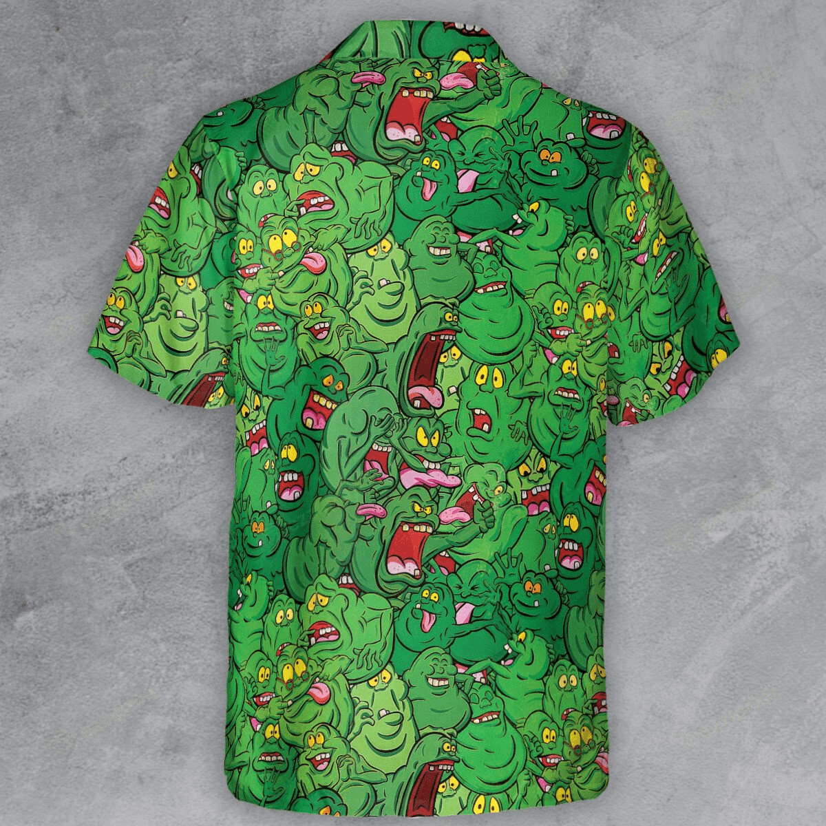 Designer × The Unbranded Brand Slimer Ghostbusters Button Down Shirt – 80s Movie Shirt Size US M / EU 48-50 / 2 - 3 Thumbnail