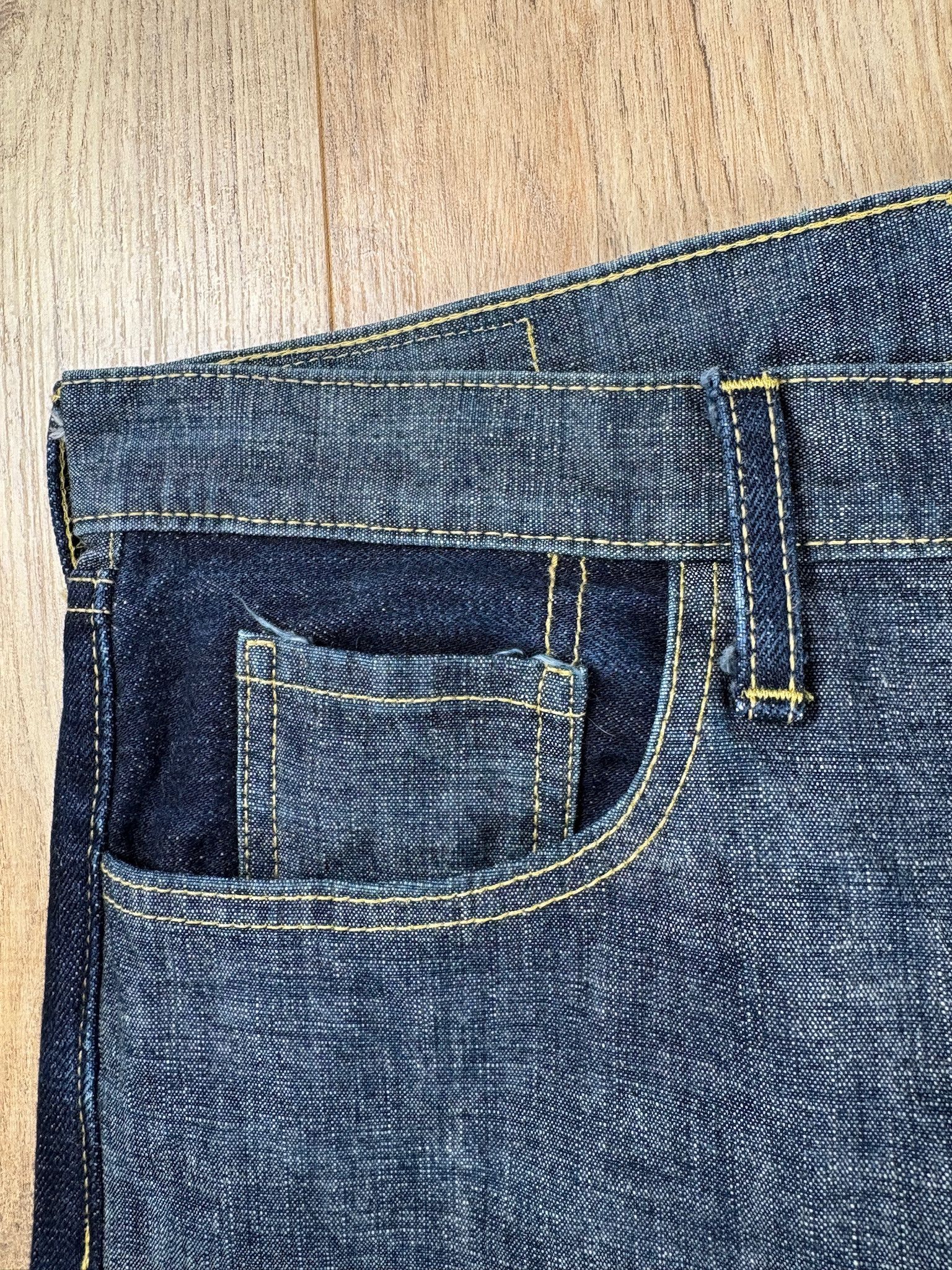 Kapital Kapital Two-tone Raw Unused Jeans Indigo Size US 30 / EU 46 - 13 Thumbnail