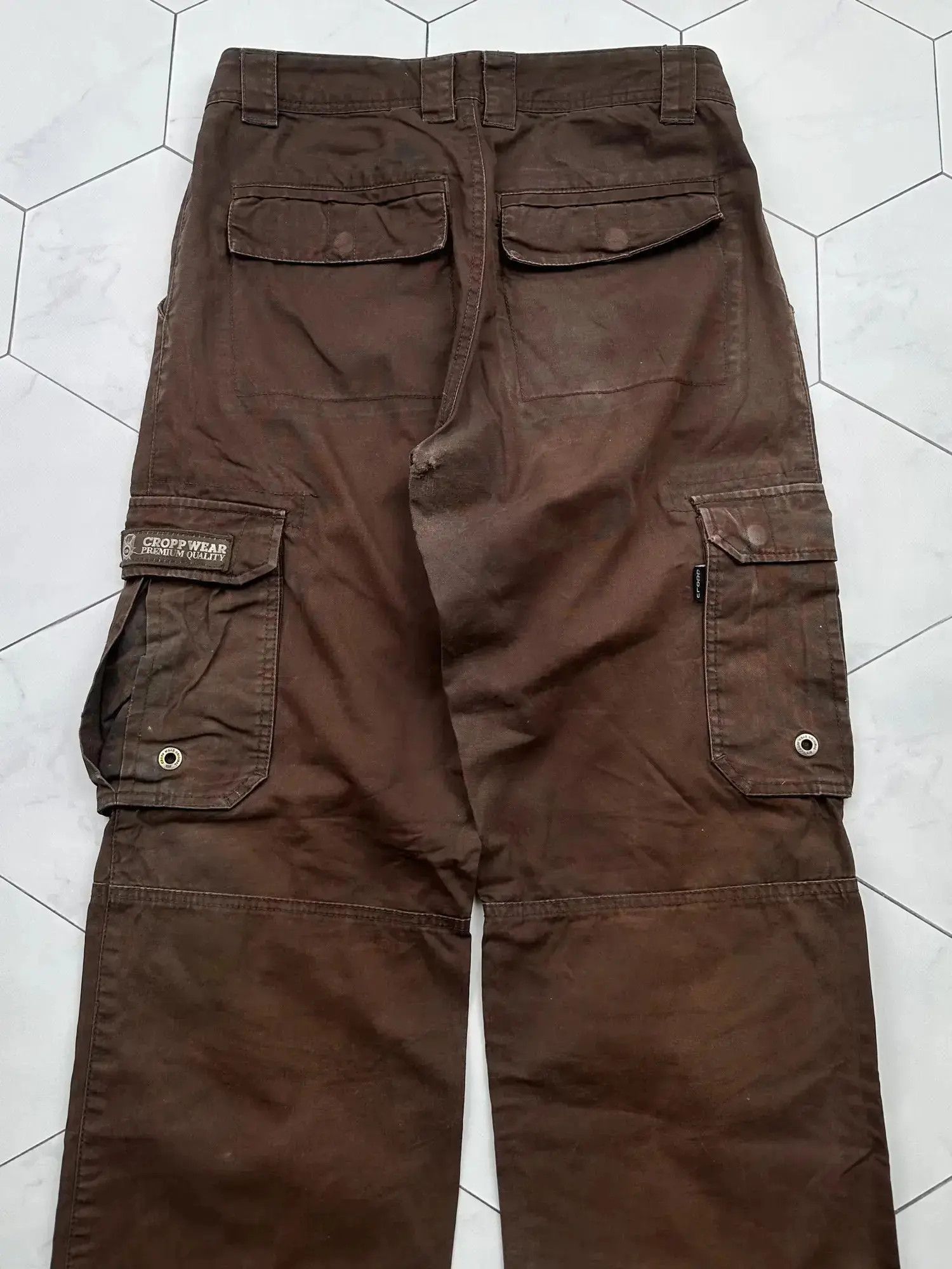 Japanese Brand Vintage Cargo Sun Faded Wide Pants (B458)E2 Size US 30 / EU 46 - 8 Thumbnail