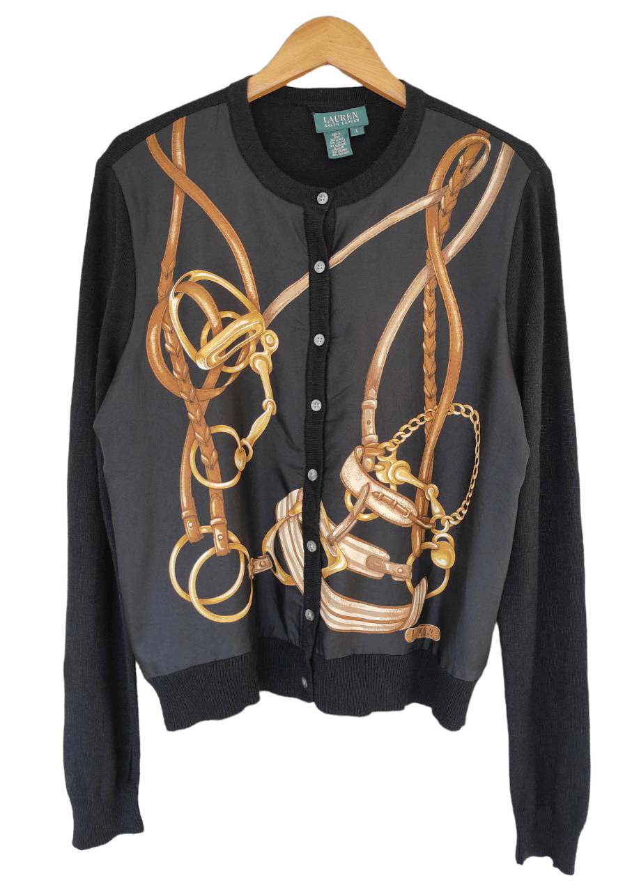 Polo Ralph Lauren Ralph Lauren Silk Cardigan Size L / US 10 / IT 46 - 1 Thumbnail