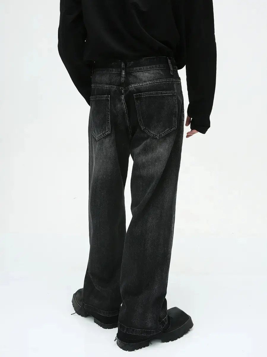 Japanese Brand Retro loose straight leg casual jeans Size US 32 / EU 48 - 2 Thumbnail