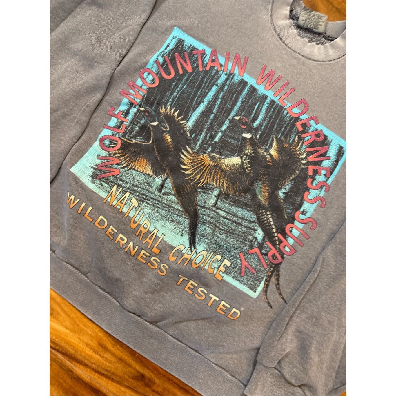 Vintage Size XL - Made In USA Wolf Mountain Wilderness supply Rare nature vintage 1990s Size US XL / EU 56 / 4 - 2 Thumbnail