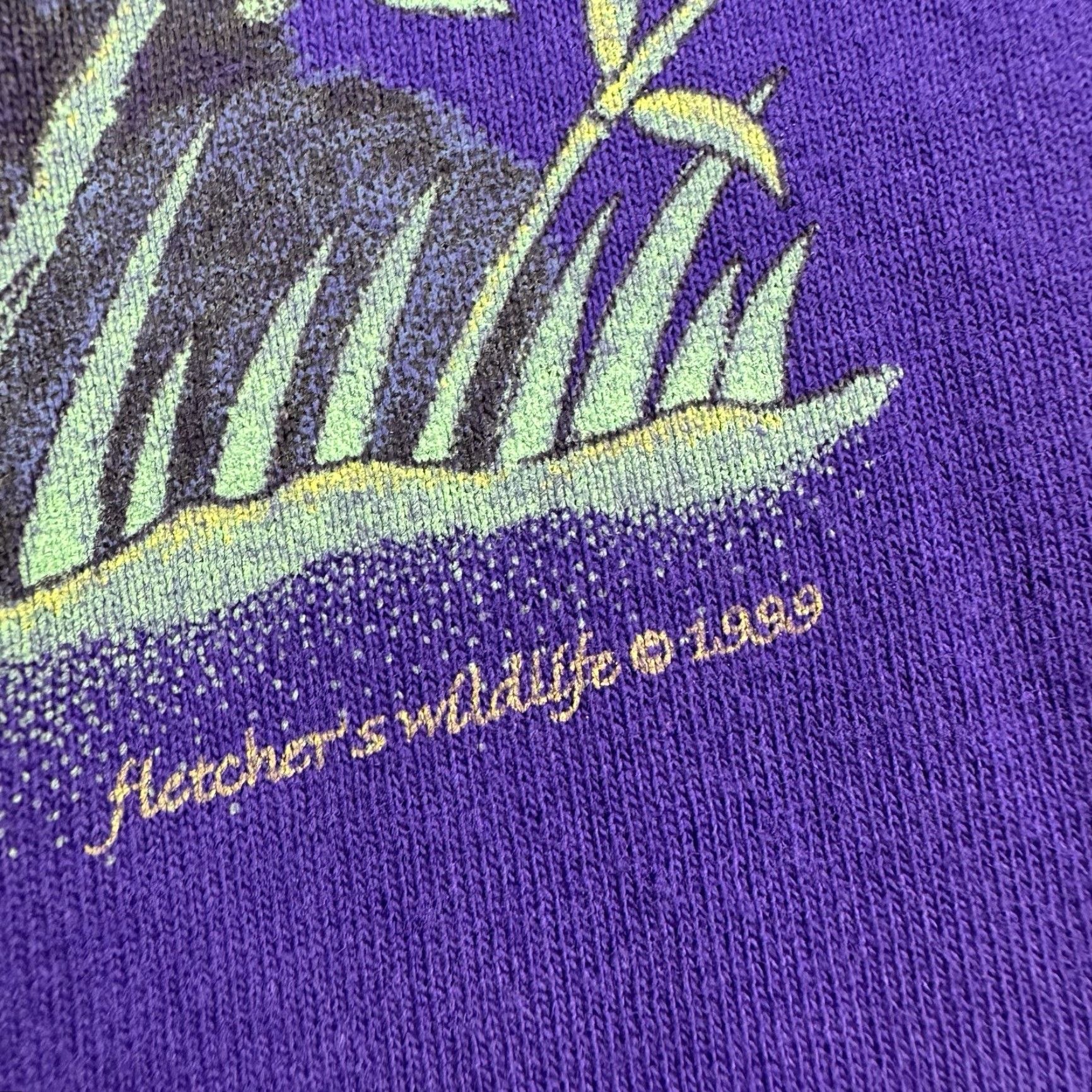 Vintage VINTAGE Panda Nature T Shirt Adult Small Animal Outdoor 90s Mens S Purple Graphic Print 90s Nature Animals Shirt Mens Size US S / EU 44-46 / 1 - 3 Thumbnail