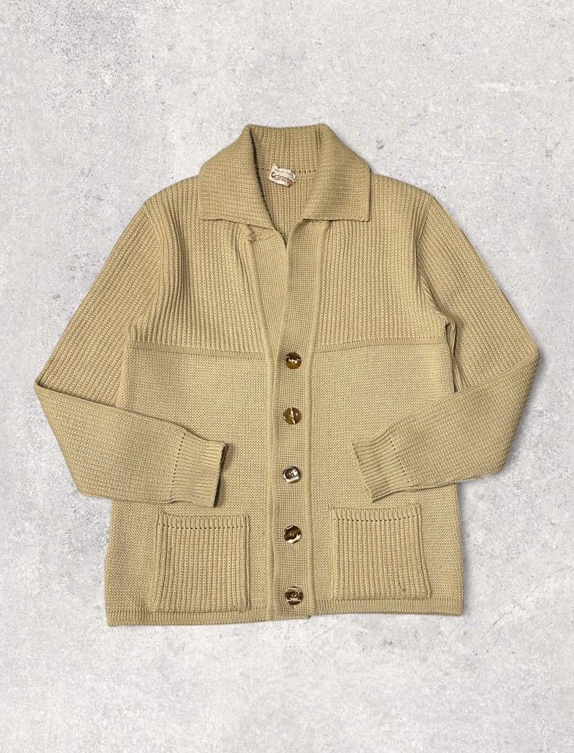 Vintage Vintage 90s 100% wool cardigan knit sweater Size US M / EU 48-50 / 2 - 2 Thumbnail