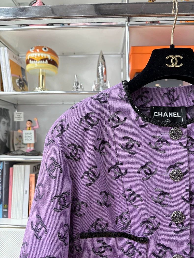 Chanel Chanel 22S spring and summer double C full logo sequin rol Size XXS / US 00 / IT 34 - 2 Thumbnail
