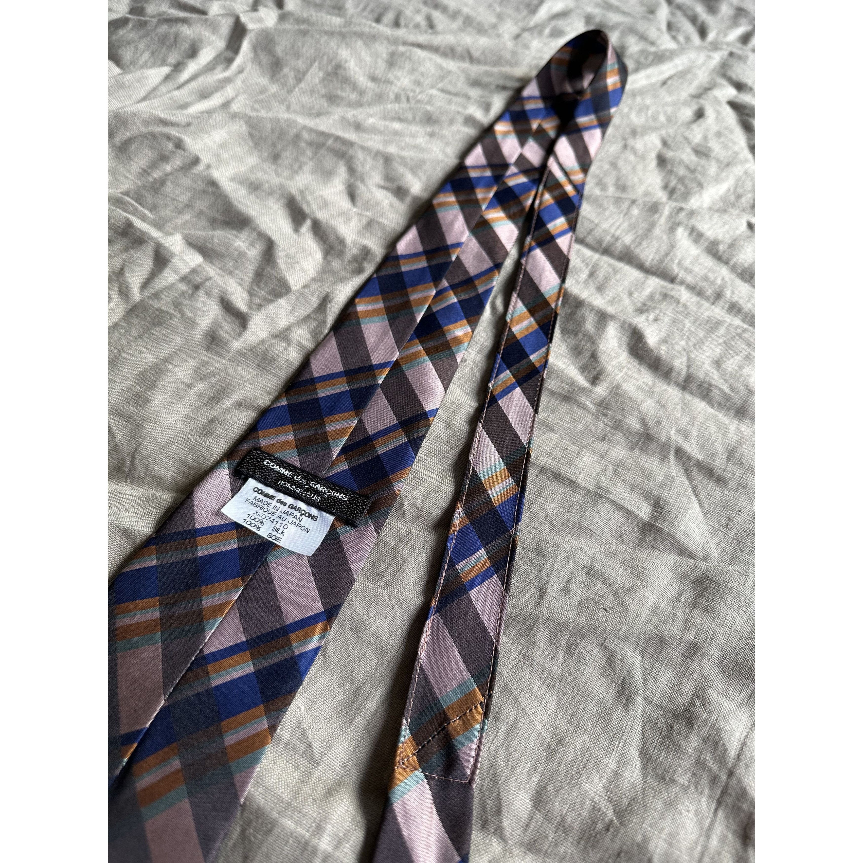 Comme des Garcons Comme des Garçons Stripped Silk Tie 7663AC Size ONE SIZE - 3 Thumbnail