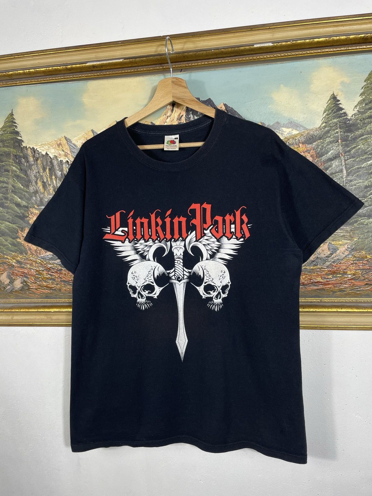 Band Tees Linkin Park Vintage Y2k Black Ter Merch Band Metal Rock Size US M / EU 48-50 / 2 - 4 Thumbnail