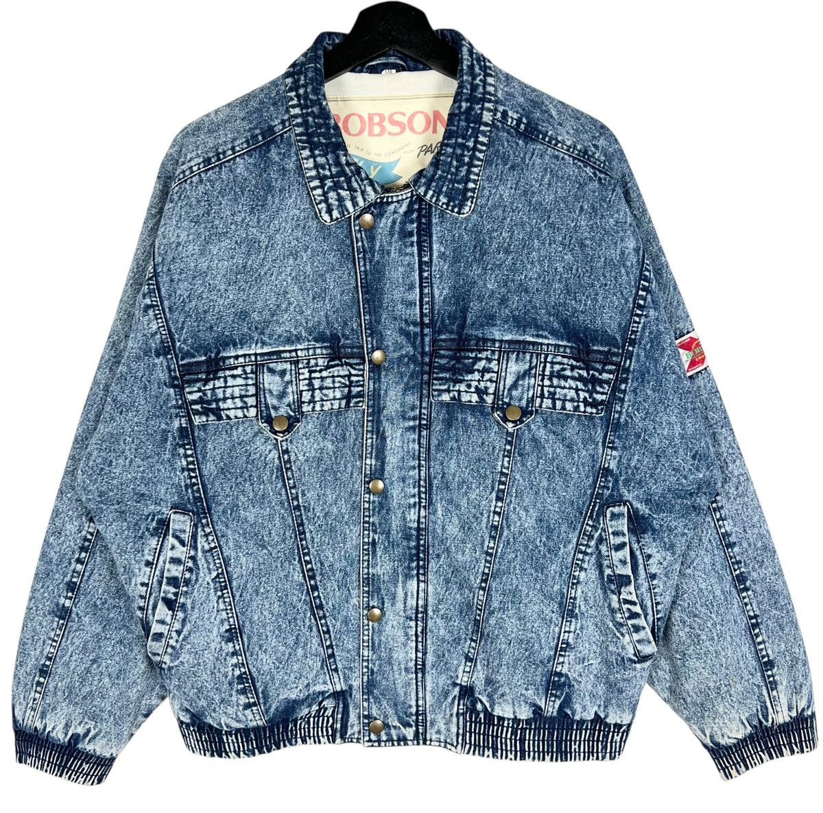 Vintage Vintage Bobson Denim Zipper Jacket Size US L / EU 52-54 / 3 - 1 Thumbnail