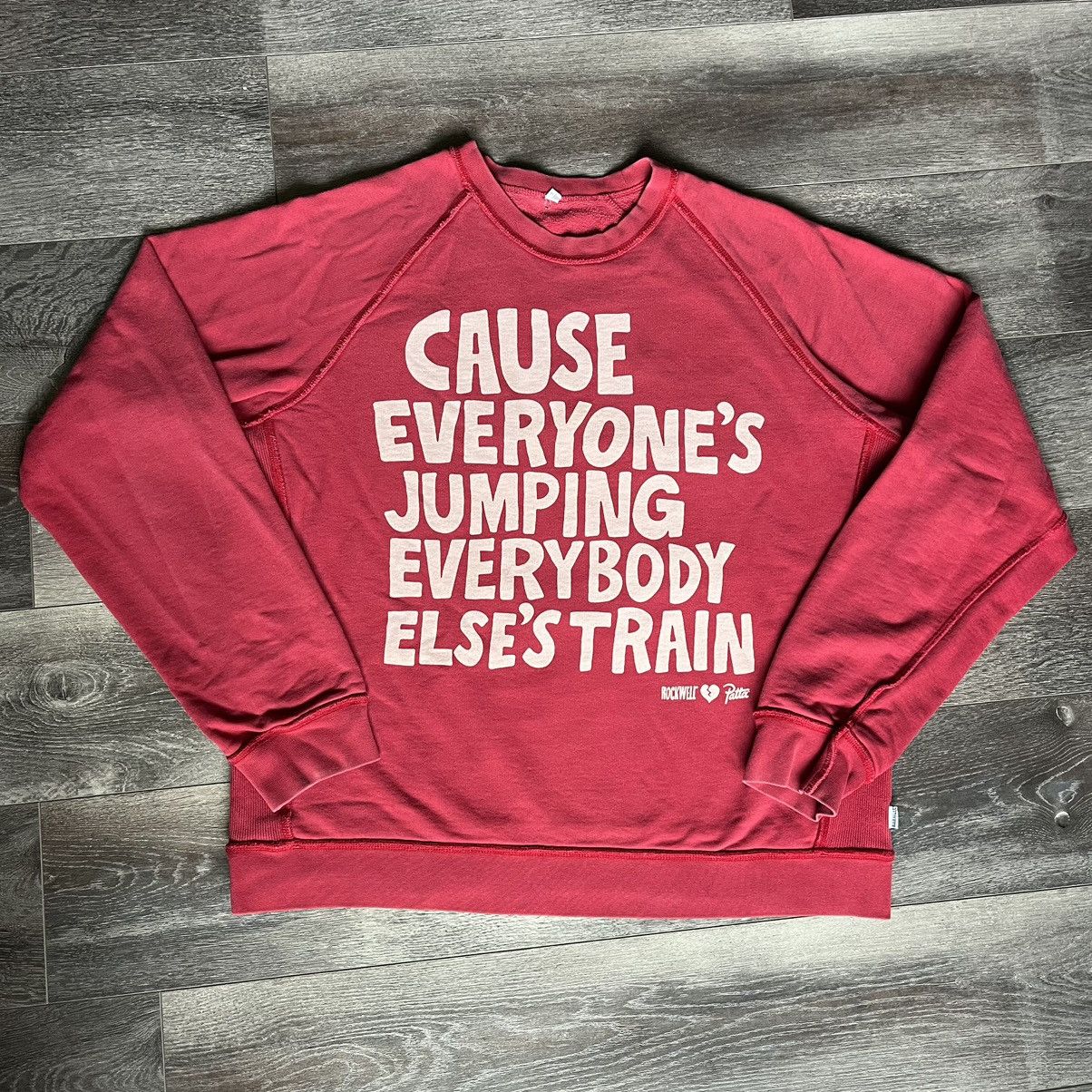 Patta Rare Rockwell Patta Cause Everyone’s Jumping Train Crewneck Size US XL / EU 56 / 4 - 1 Thumbnail