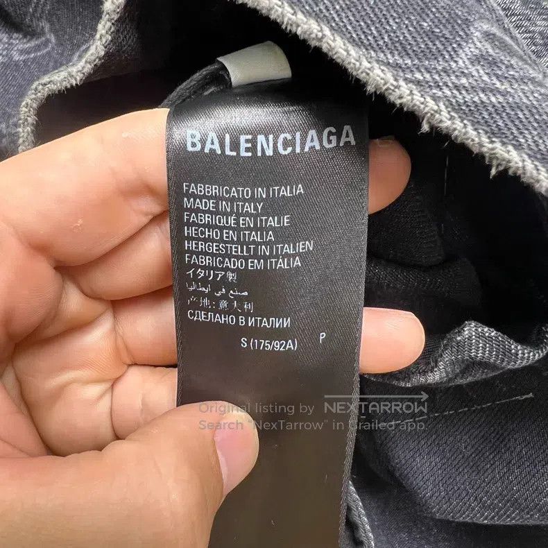 Balenciaga Balenciaga Fully Printed Lock Head Denim Jacket Size US S / EU 44-46 / 1 - 5 Thumbnail