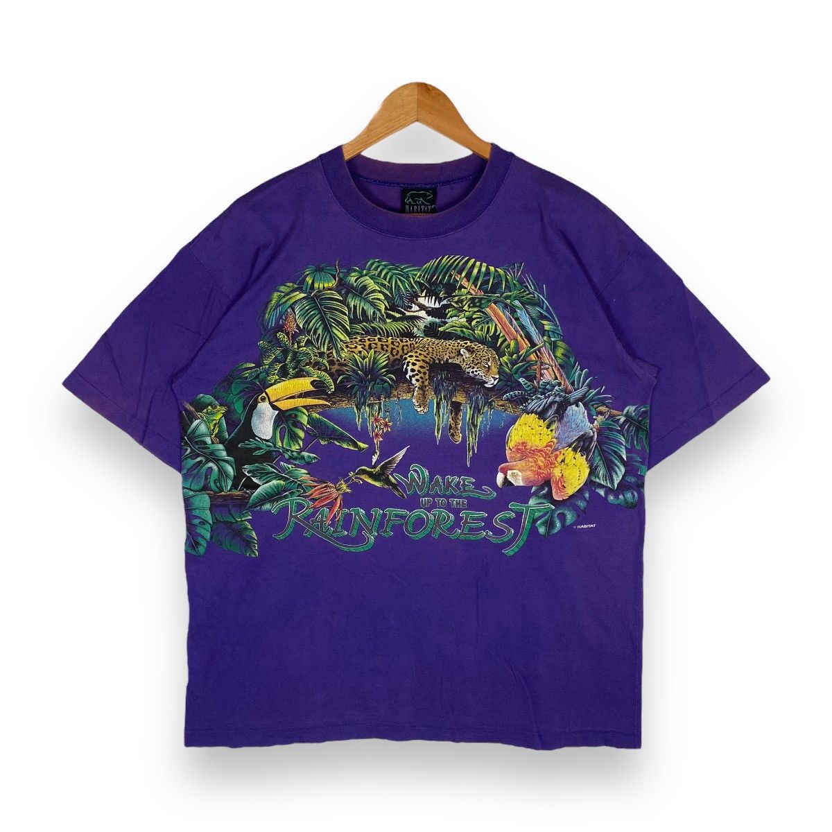 Habitat × Vintage VINTAGE HABITAT WAKE UP TO THE RAINFOREST MIRROR PRINTED TEE Size US M / EU 48-50 / 2 - 1 Thumbnail