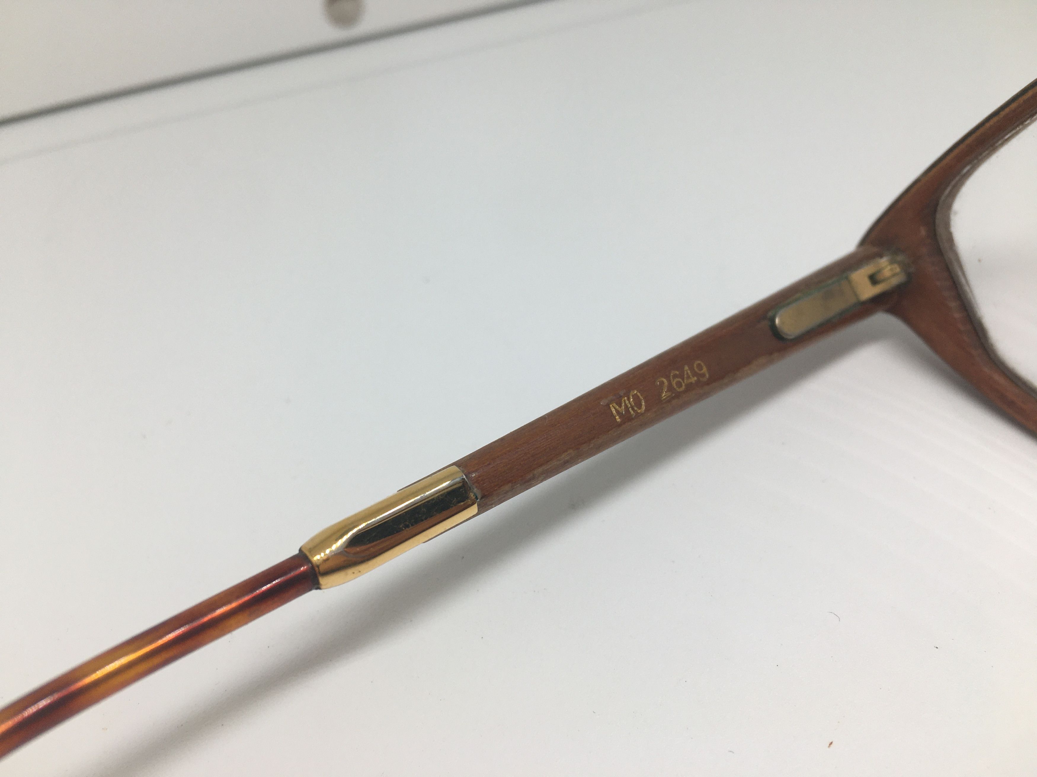 Vintage Vintage WOODLOOK Paris 2649 WOOD Eyeglasses Frame Size ONE SIZE - 6 Thumbnail
