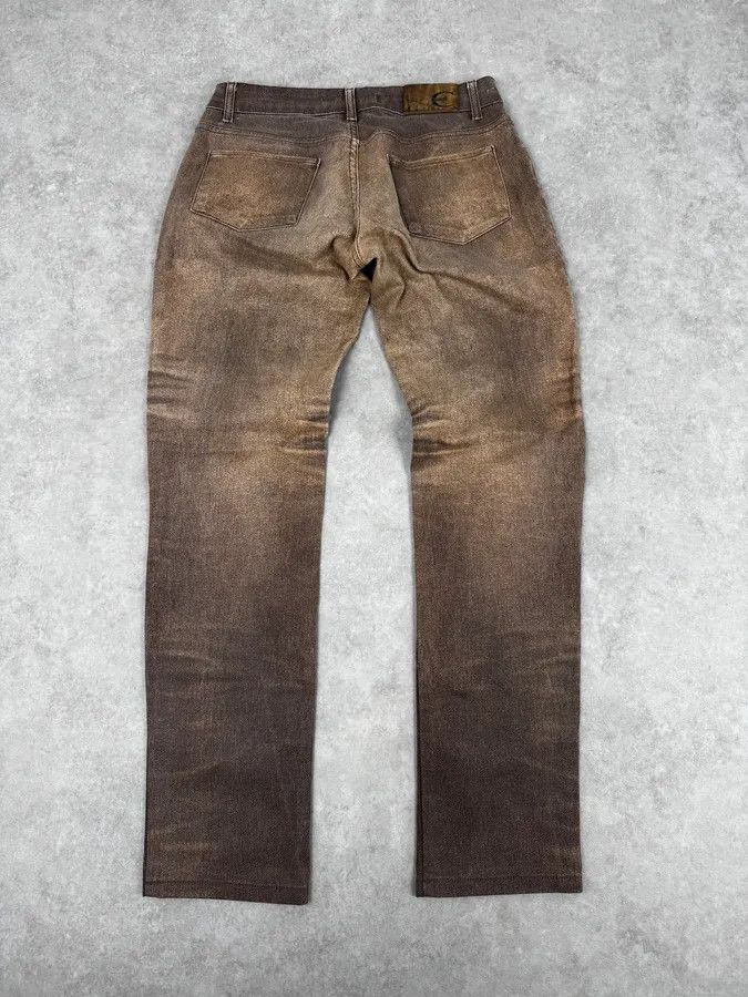 Roberto Cavalli SS2004 Cavalli Brown Overprint Sunset Pants Size 25" / US 0 / IT 36 - 5 Thumbnail