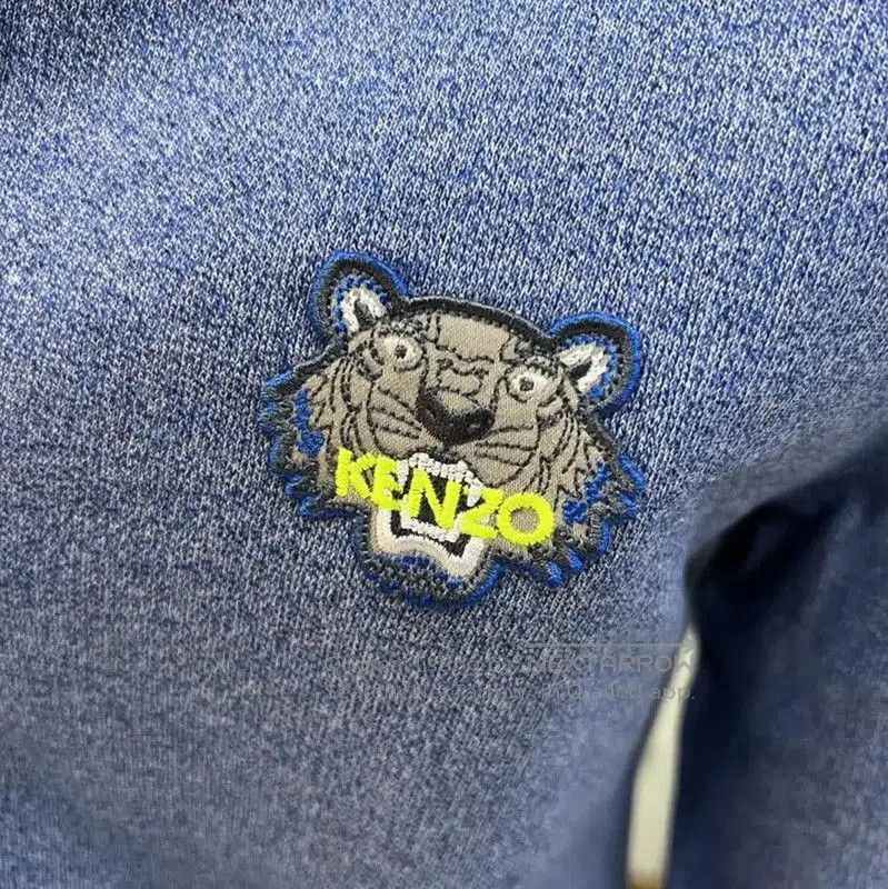 Kenzo KENZO Blue Cotton Tiger Head Long Sleeve Top . Size S / US 4 / IT 40 - 4 Thumbnail