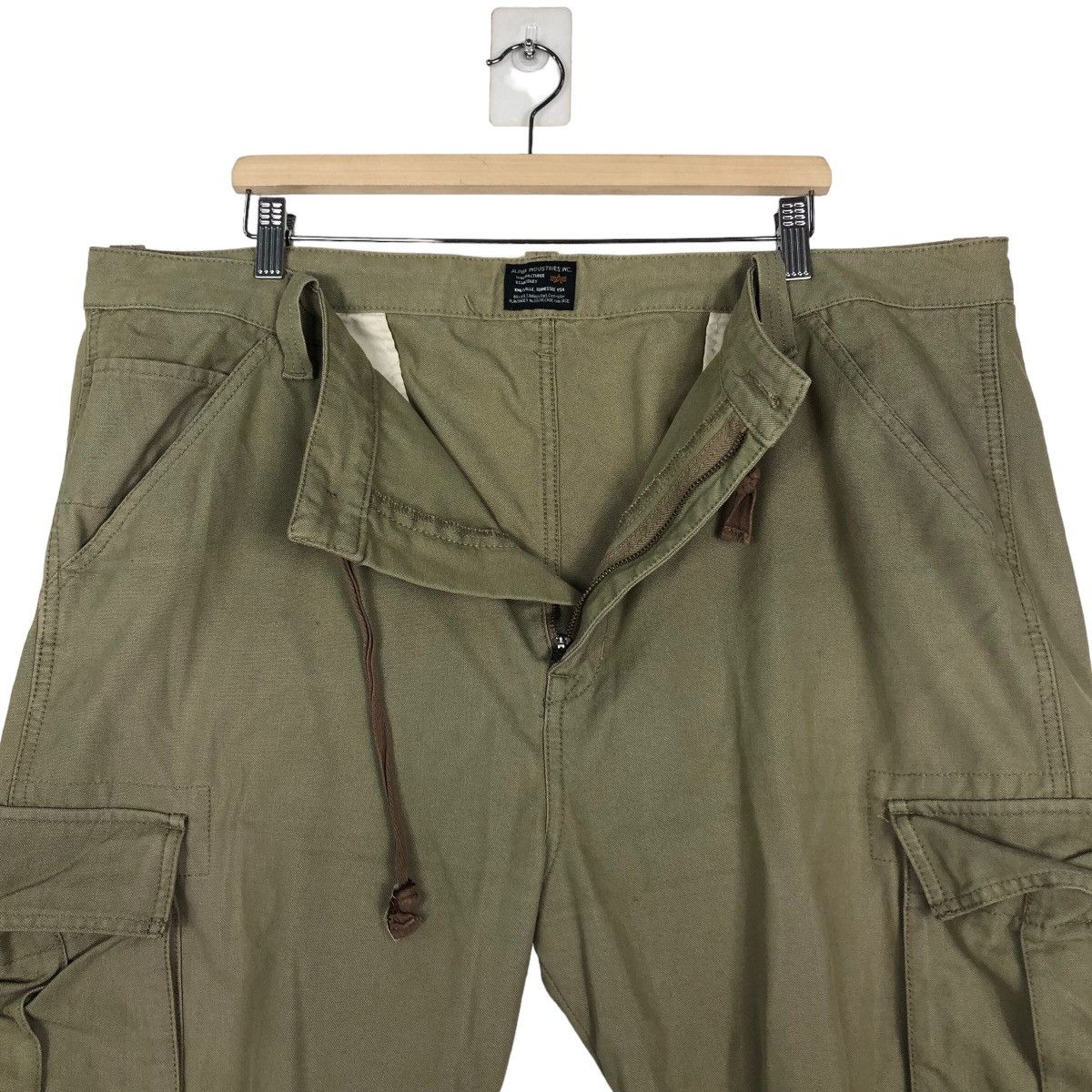 Alpha Industries 🔥Cropped Biker Pants Cargo Alpha Industries Pocket Bondage Size US 42 / EU 58 - 11 Thumbnail