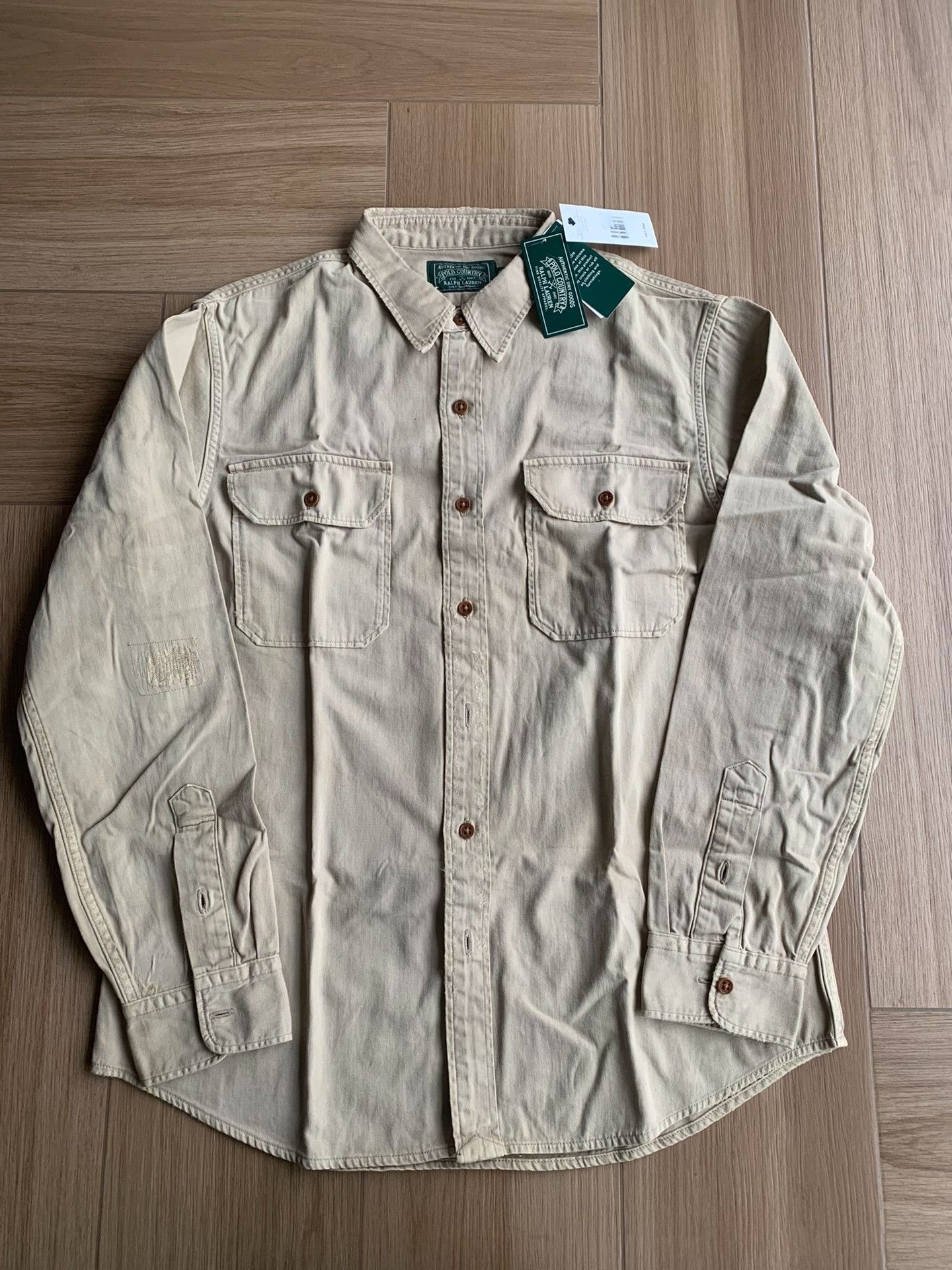 Polo Ralph Lauren Polo Ralph Lauren Country Distressed Workwear Shirt Size US L / EU 52-54 / 3 - 1 Thumbnail