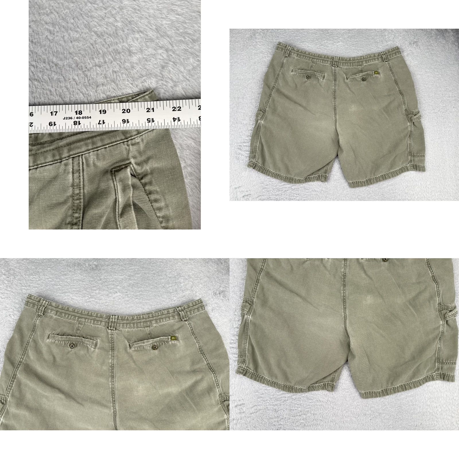 Tommy Bahama Tommy Bahama Shorts Mens 44 Olive Green Cargo Cotton Casual Relax Pockets Size US 44 / EU 60 - 9 Thumbnail