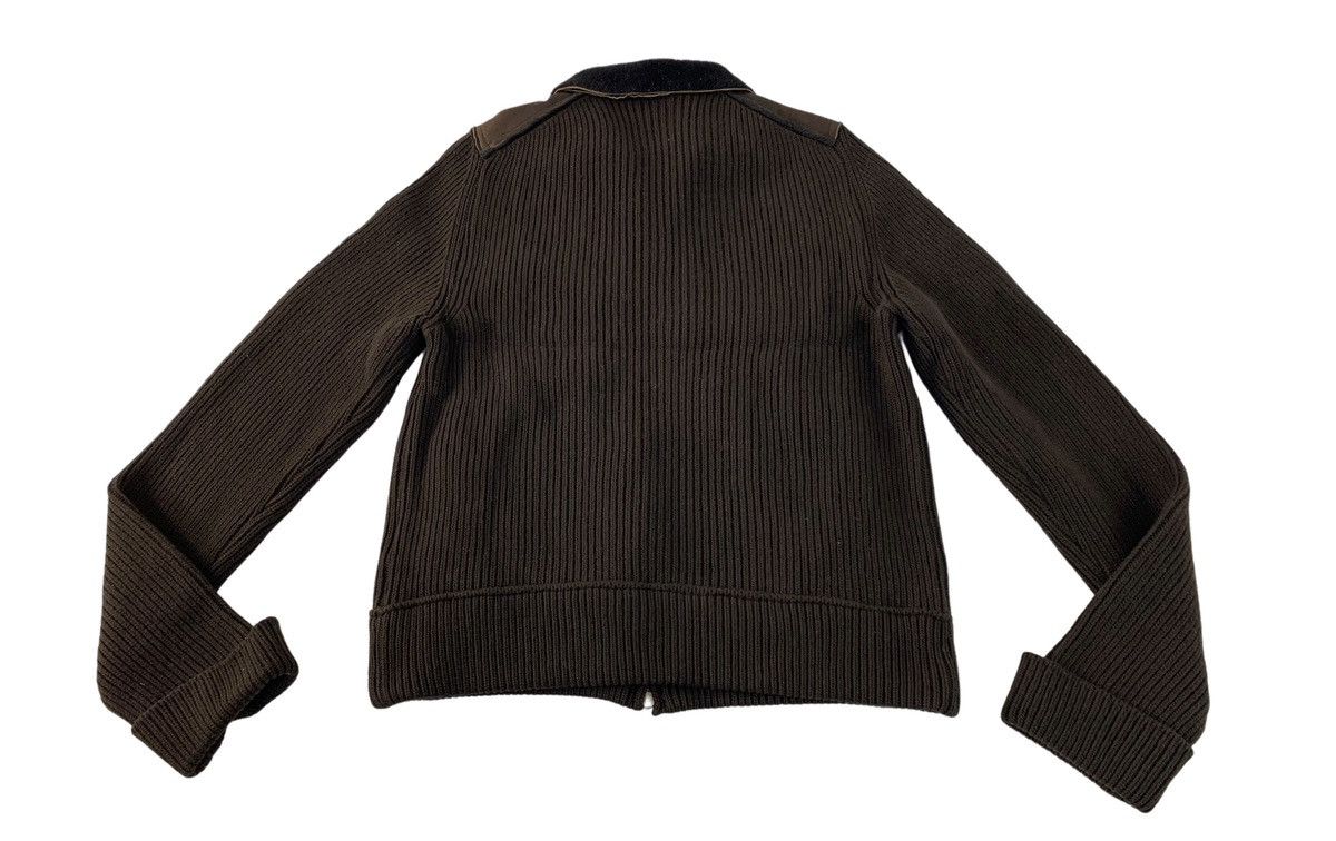 Roberto Collina Roberto Collina Sheep Skin Leather Knit Made in Italy Bomber Size S / US 4 / IT 40 - 11 Thumbnail