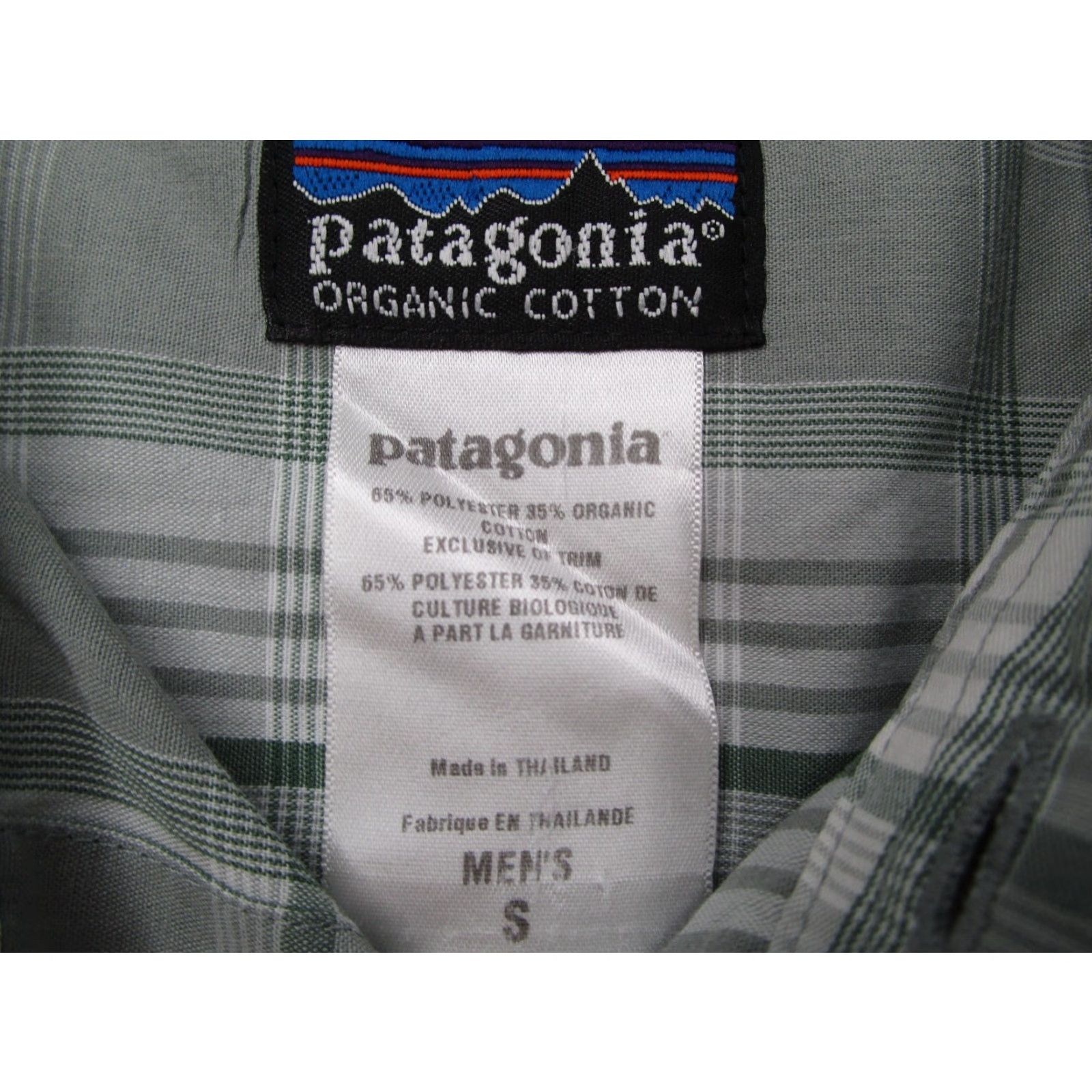 Patagonia PATAGONIA Shirt Mens Small Green Button Up Organic Cotton Blend Hike Work Camp Size US S / EU 44-46 / 1 - 2 Thumbnail