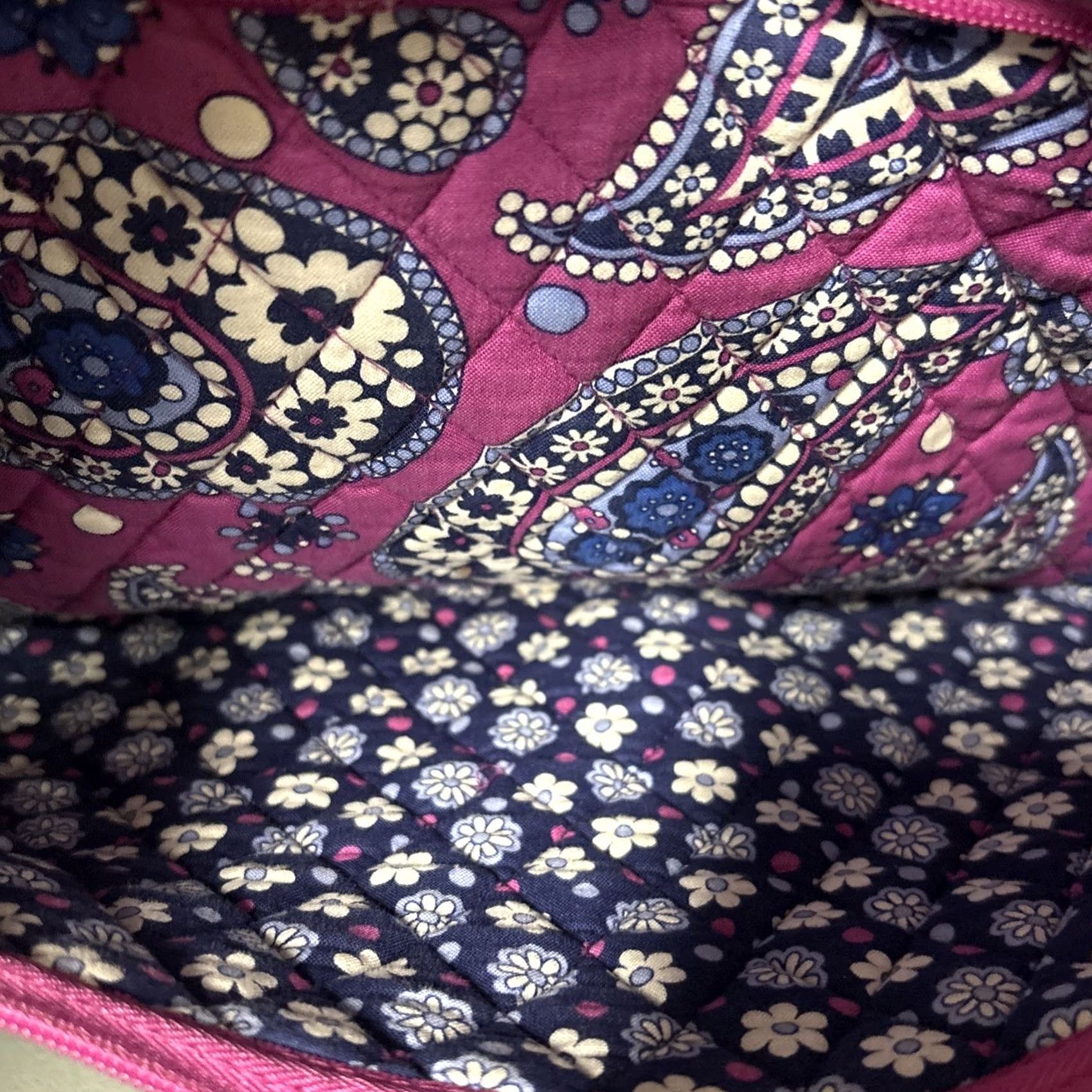 Vera Bradley Vera Bradley Boysenberry Tote Bag Purse Vinyl Lined Changing Pad Diaper Bag Accessories Pouch Size ONE SIZE - 7 Thumbnail