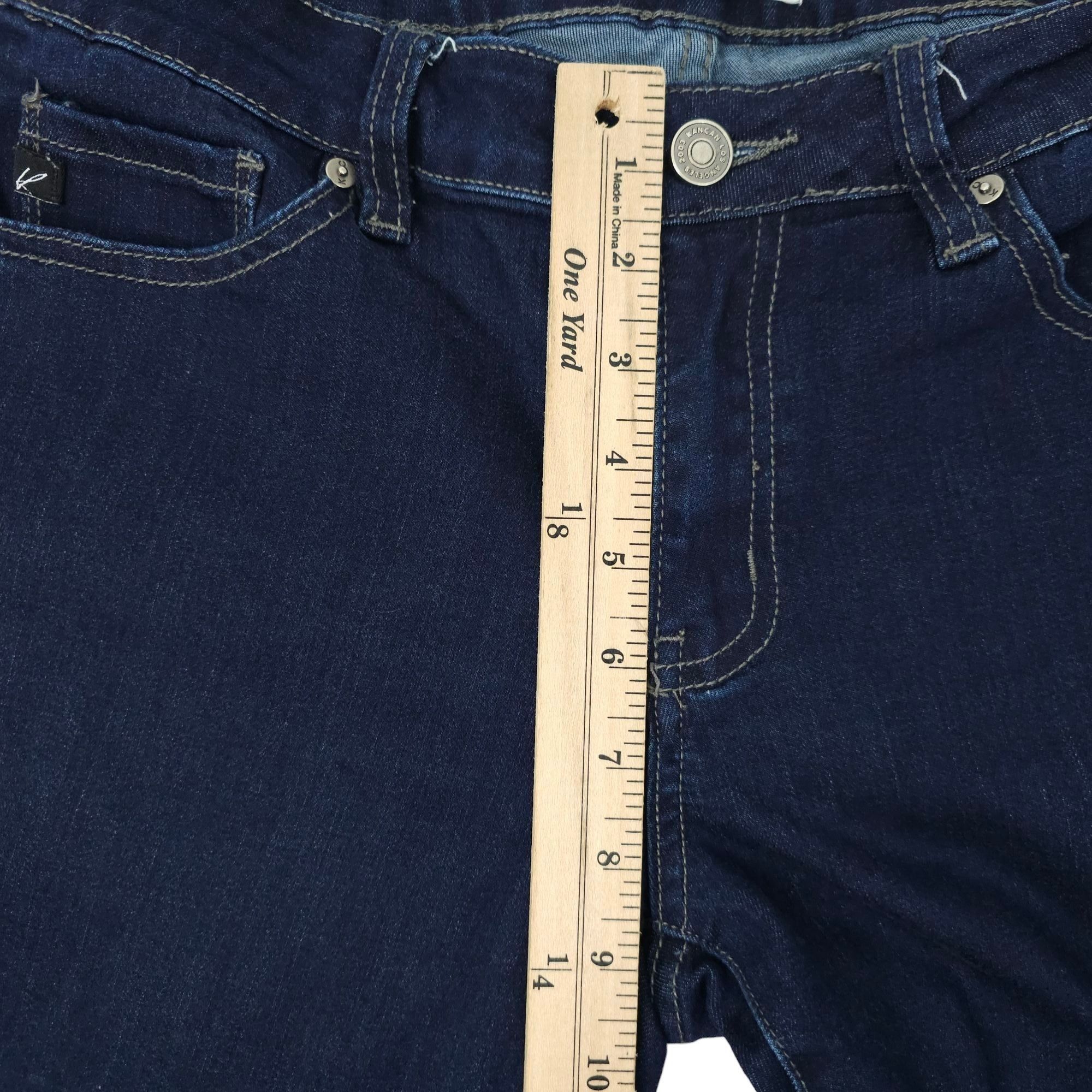 Kancan USA KanCan Mid Rise Crop Skinny Jeans Womens 9/28 Dark Wash Zipp Size 30" / US 8 / IT 44 - 4 Thumbnail