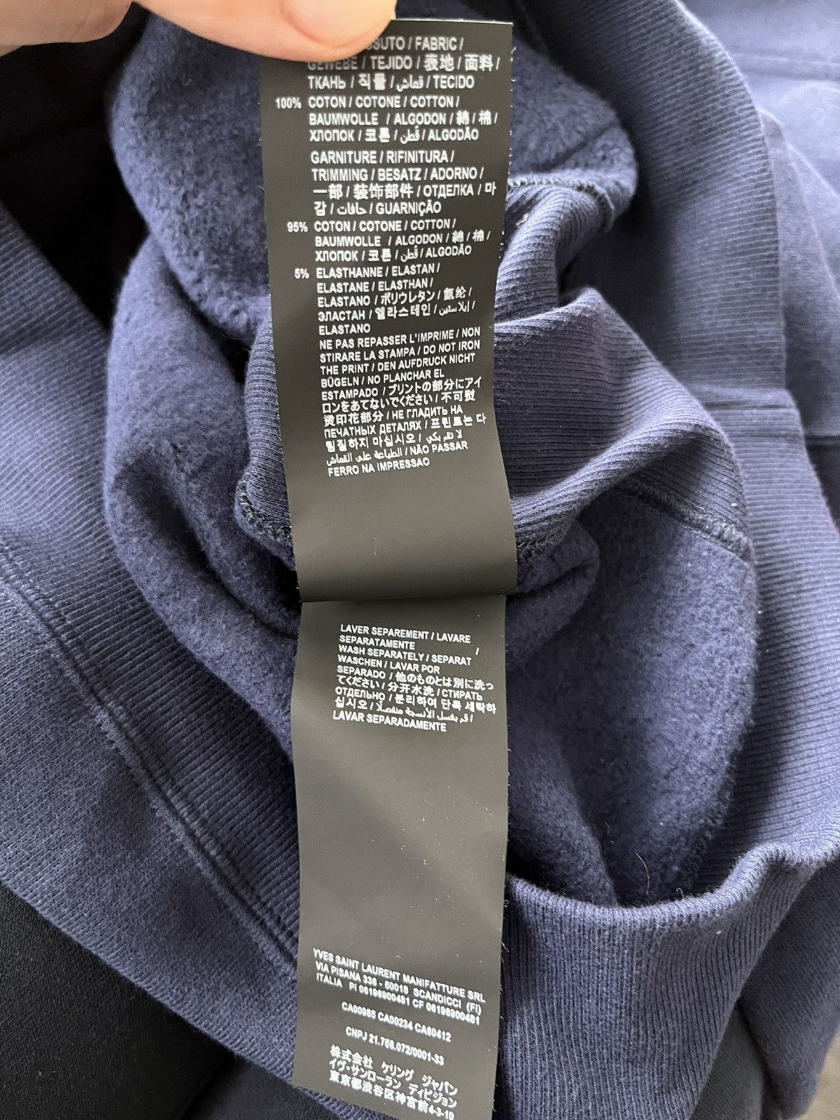 Hedi Slimane $1,095 Value Super Runway Saint Laurent Hoodie Size US M / EU 48-50 / 2 - 12 Thumbnail