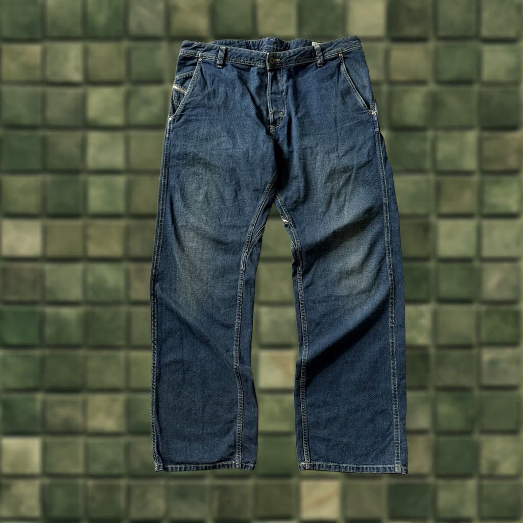 Diesel Diesel Pheyo Jeans Men’s W38 L34 Distressed Denim Navy Straight Vintage 90s City Logo Jeans Mens Size US 38 / EU 54 - 1 Thumbnail