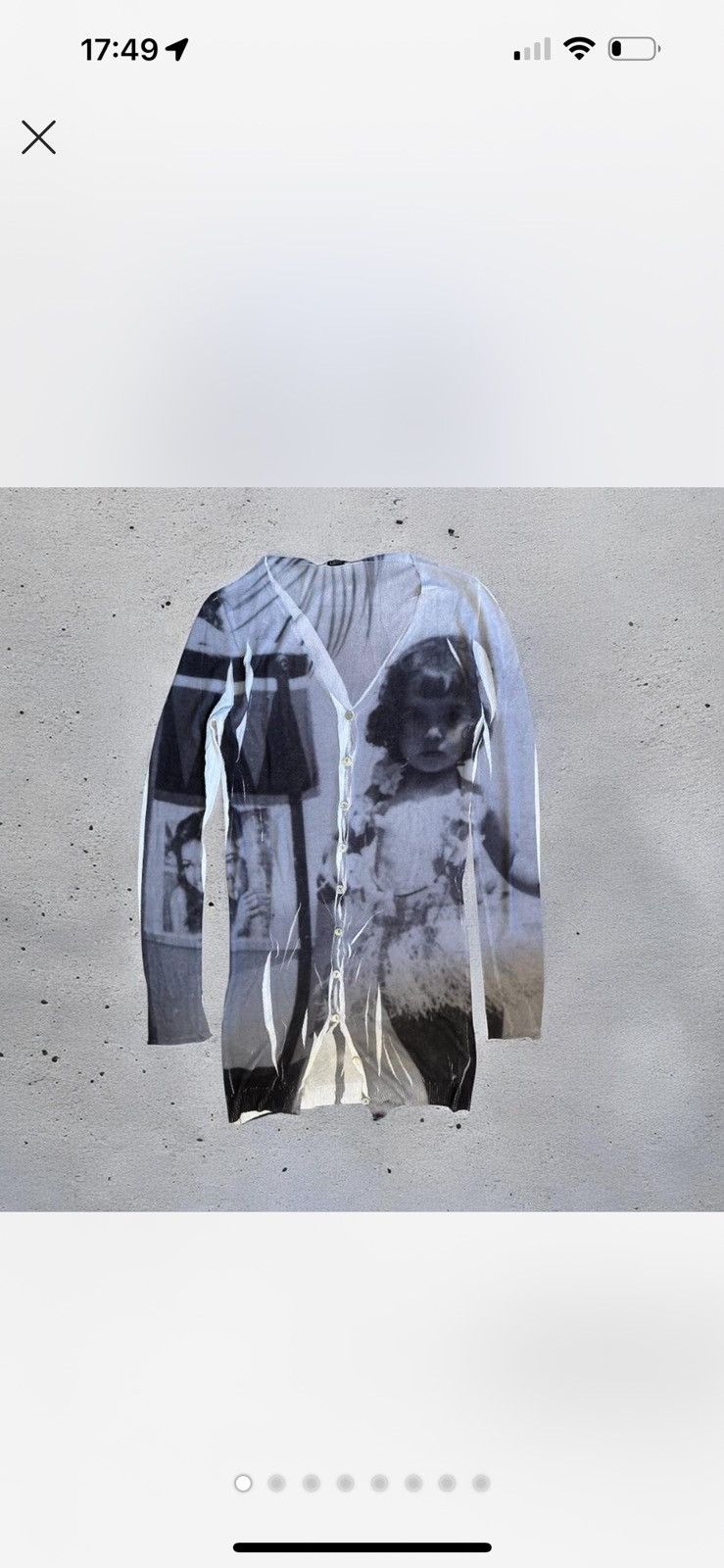 Vintage Photographic printing cardigan graphic Size S / US 4 / IT 40 - 1 Thumbnail