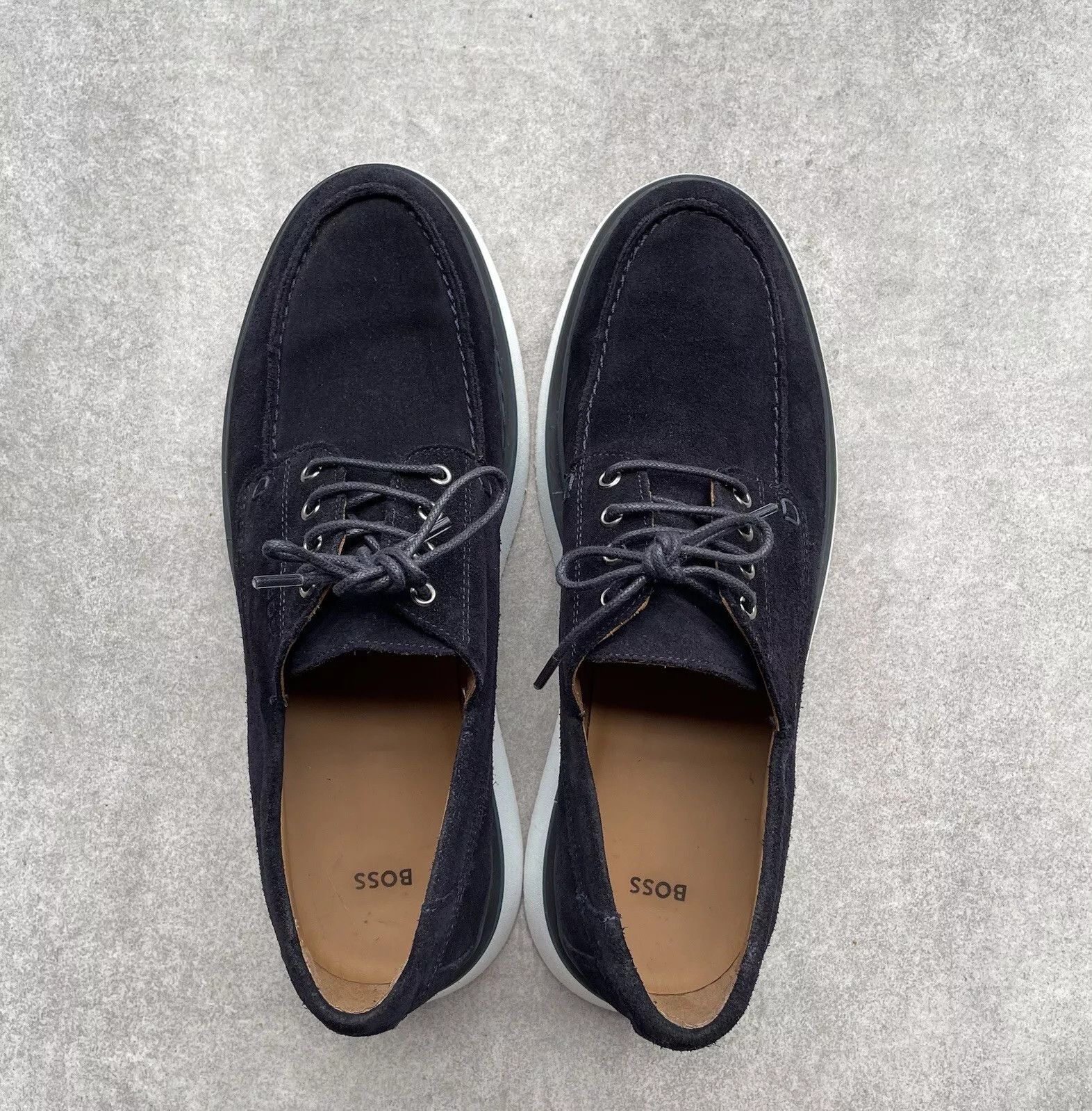 Hugo Boss Hugo Boss Mens Suede Shoes Rainard Derby Size 44 Size US 11 / EU 44 - 3 Thumbnail