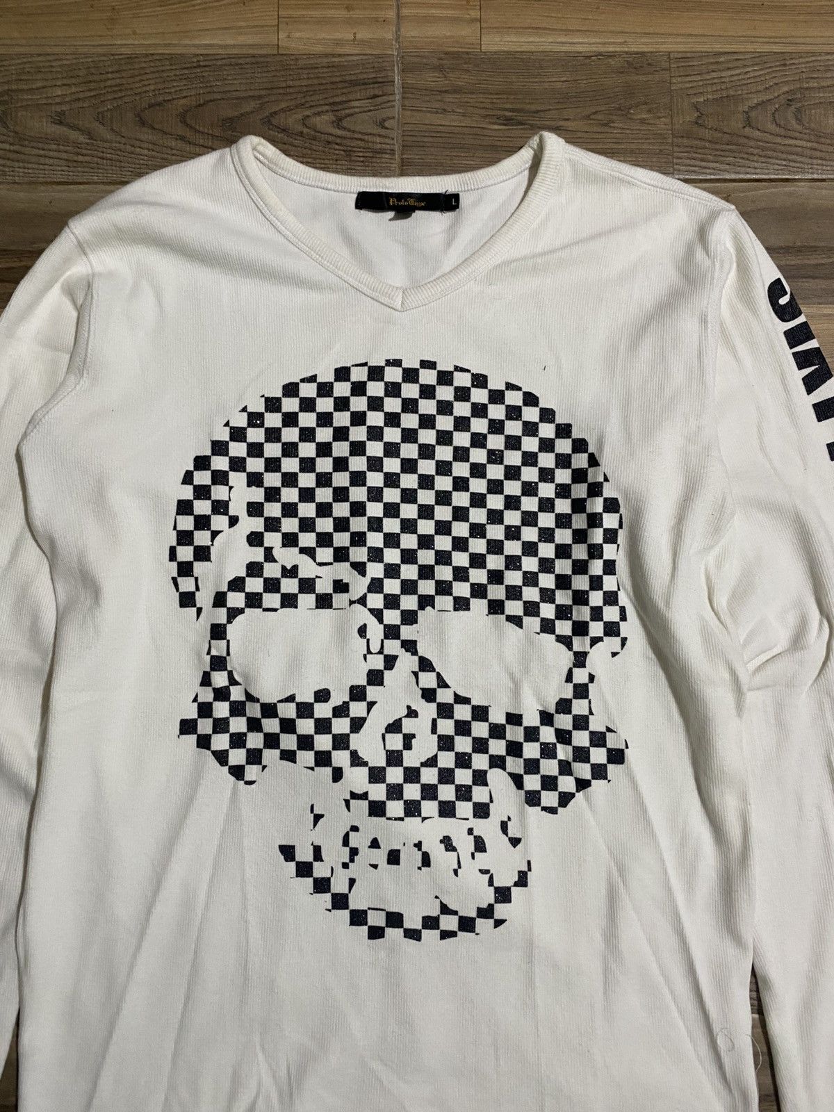 Japanese Brand PROTO TYPE SKULL LONG SLEEVE TEE Size US L / EU 52-54 / 3 - 2 Thumbnail