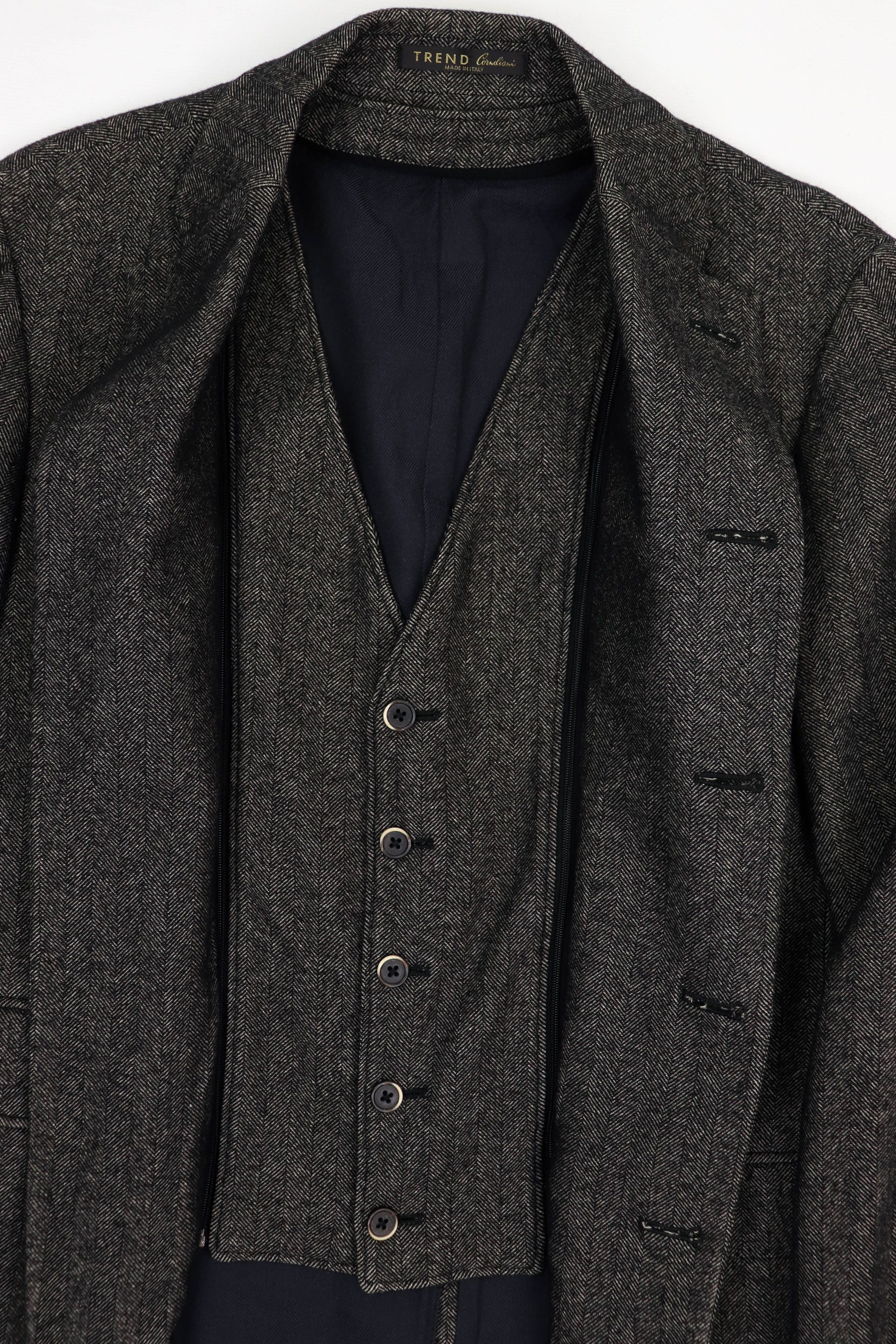 Corneliani Corneliani Trend Herringbone Wool Sport Coat Blazer Jacket Size US M / EU 48-50 / 2 - 9 Thumbnail