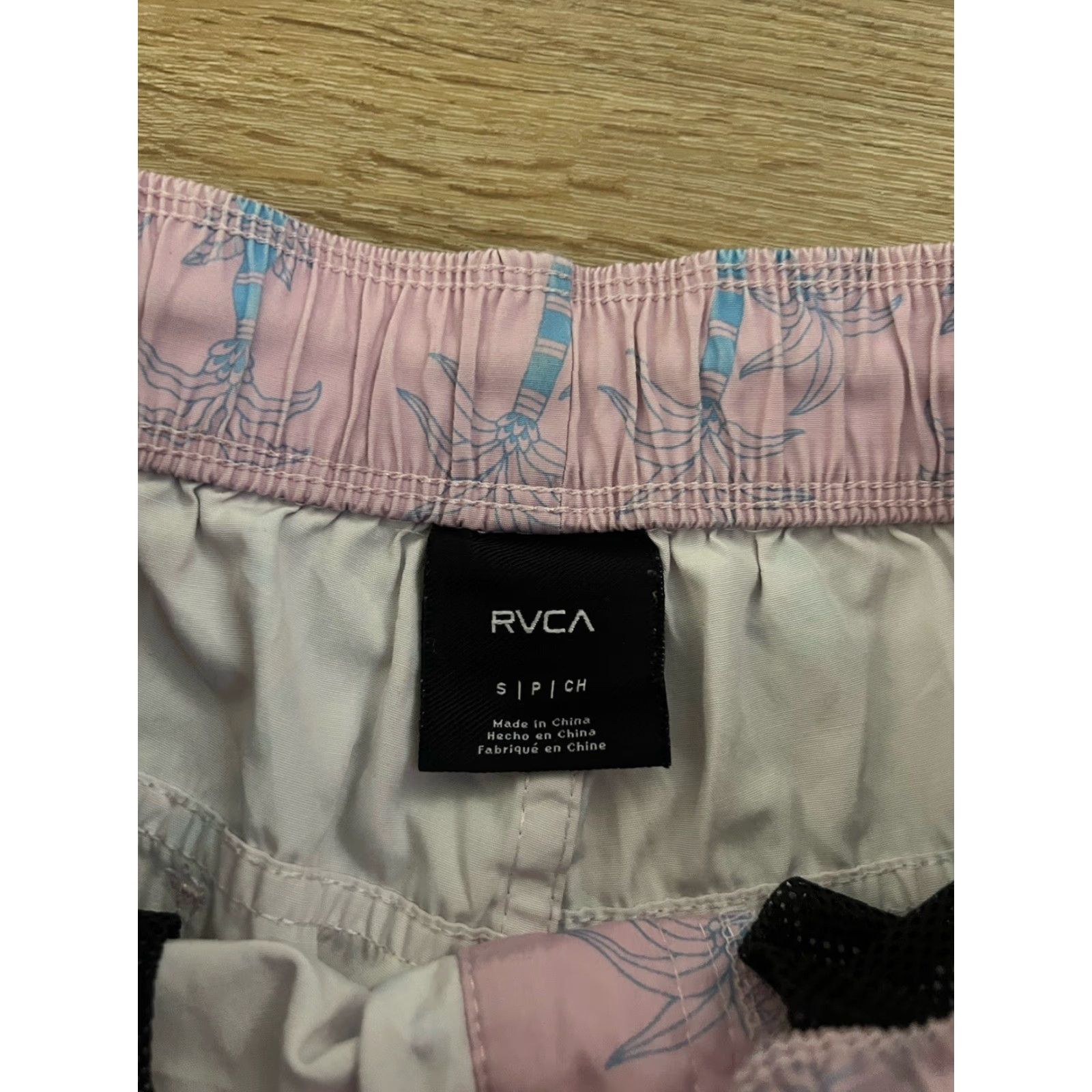 RVCA RVCA Mens Purple Board Shorts Palm Trees Print Size S Size US 29 - 3 Thumbnail