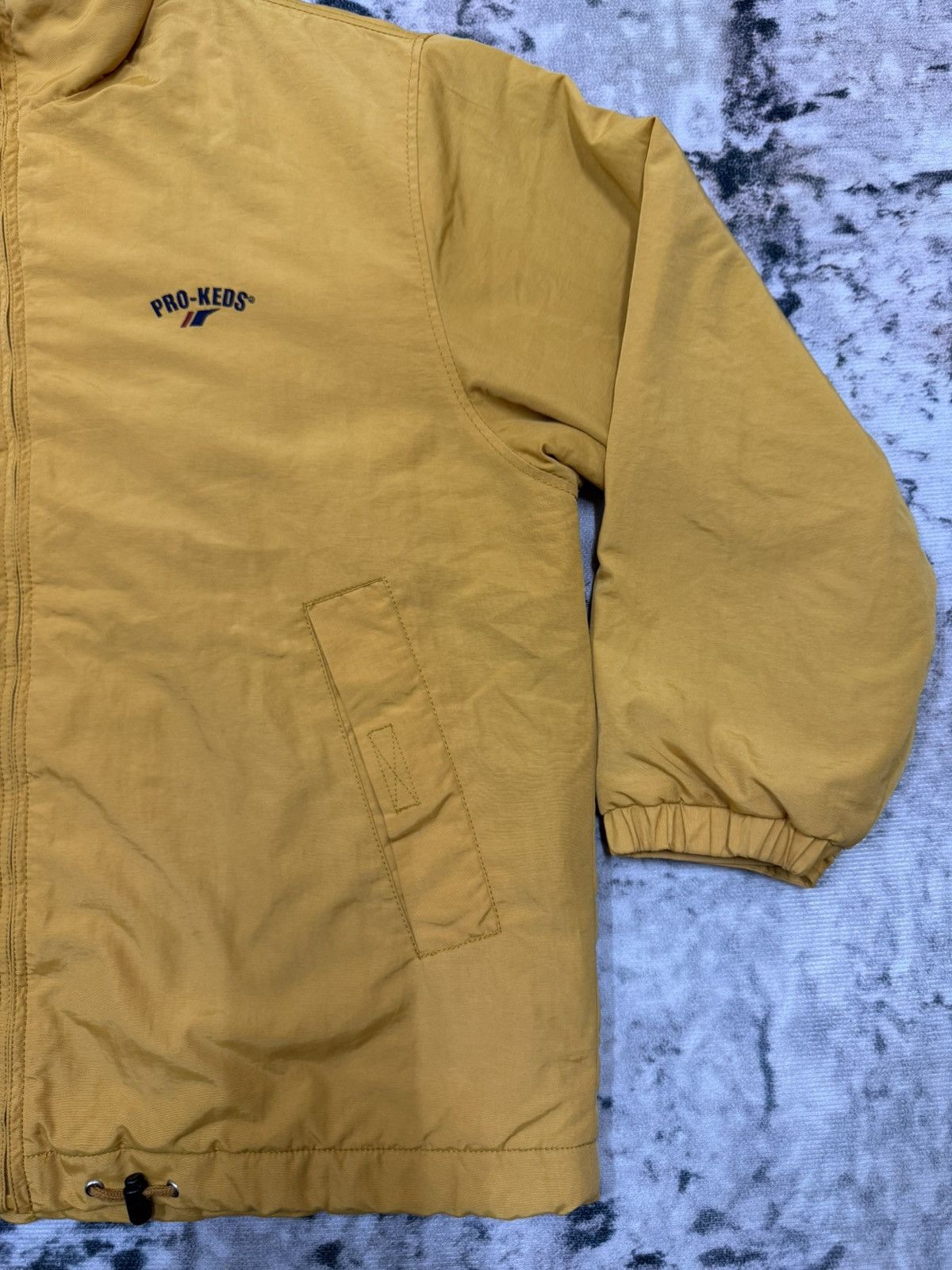 Pro-Keds × Vintage Vintage 90s Pro Keds Bomber Down Jacket Fleece lined Size US XL / EU 56 / 4 - 4 Thumbnail