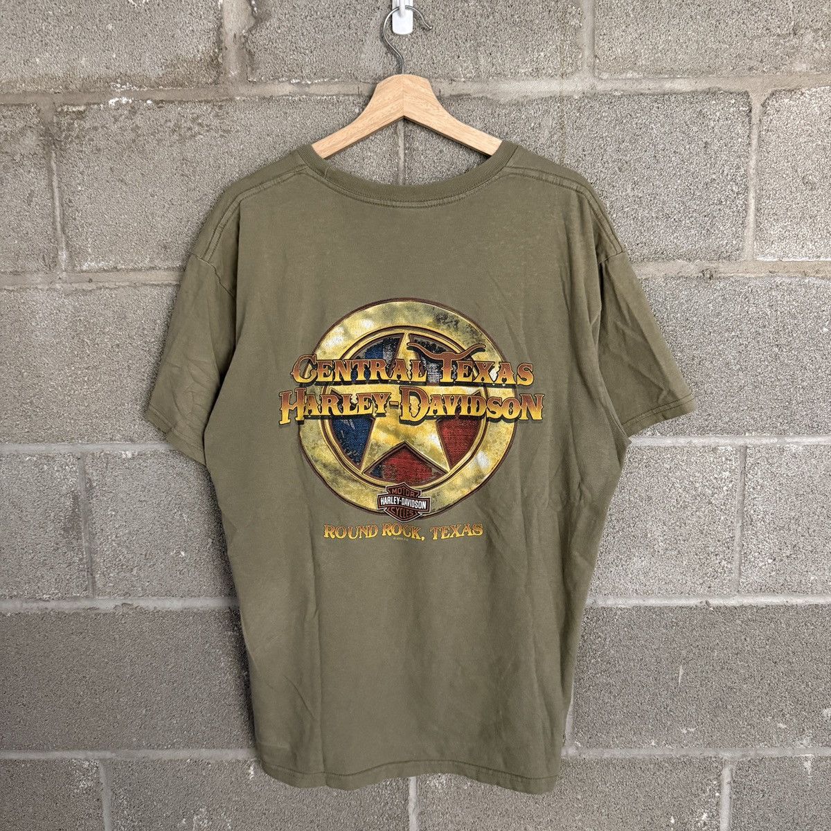 Harley Davidson Harley Davidson 2015 Motorcycles Biker Green Tee Mens Large Size US L / EU 52-54 / 3 - 2 Thumbnail