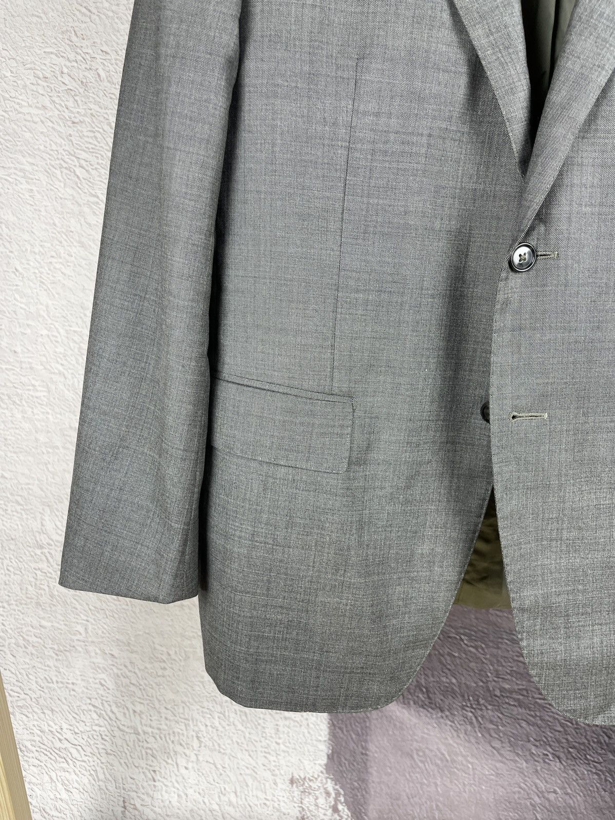 Corneliani Corneliani virgin wool grey 2 button blazer coat Size 42R - 4 Thumbnail