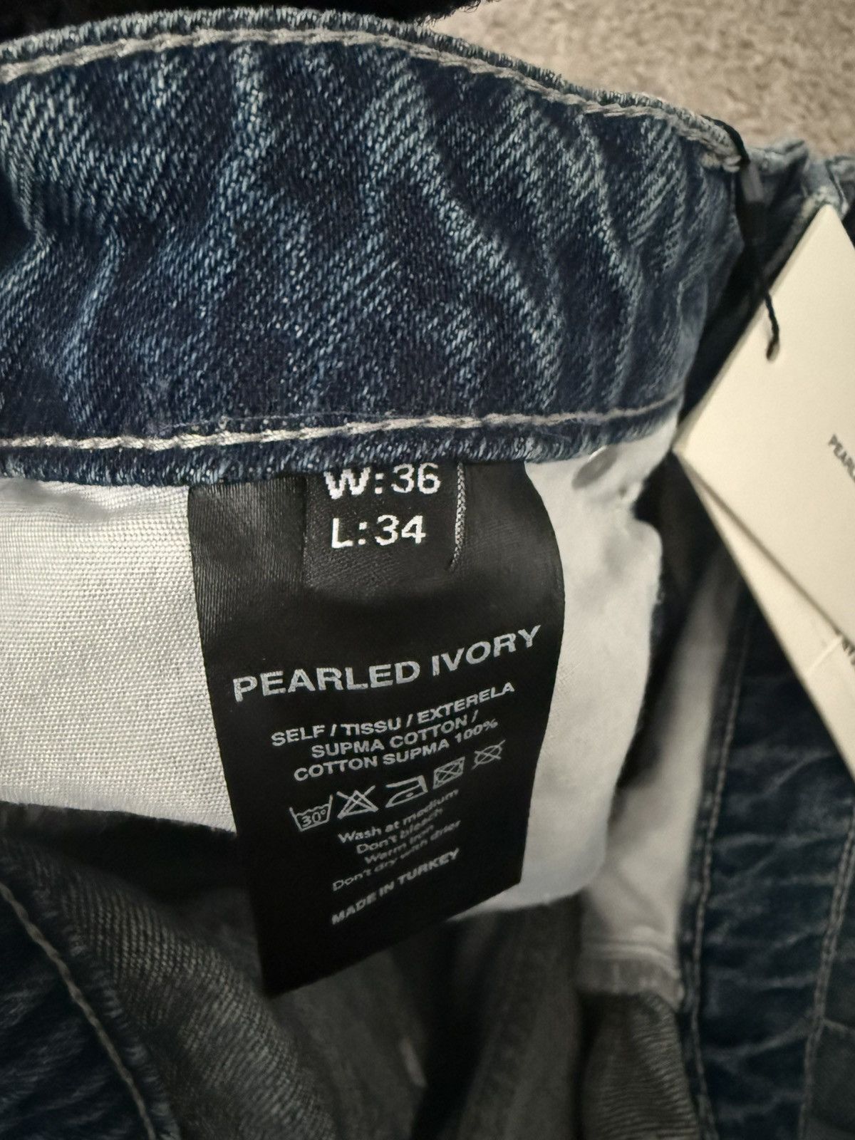 Pearled Ivory Pearled Ivory P211 Denim Size US 36 / EU 52 - 4 Thumbnail