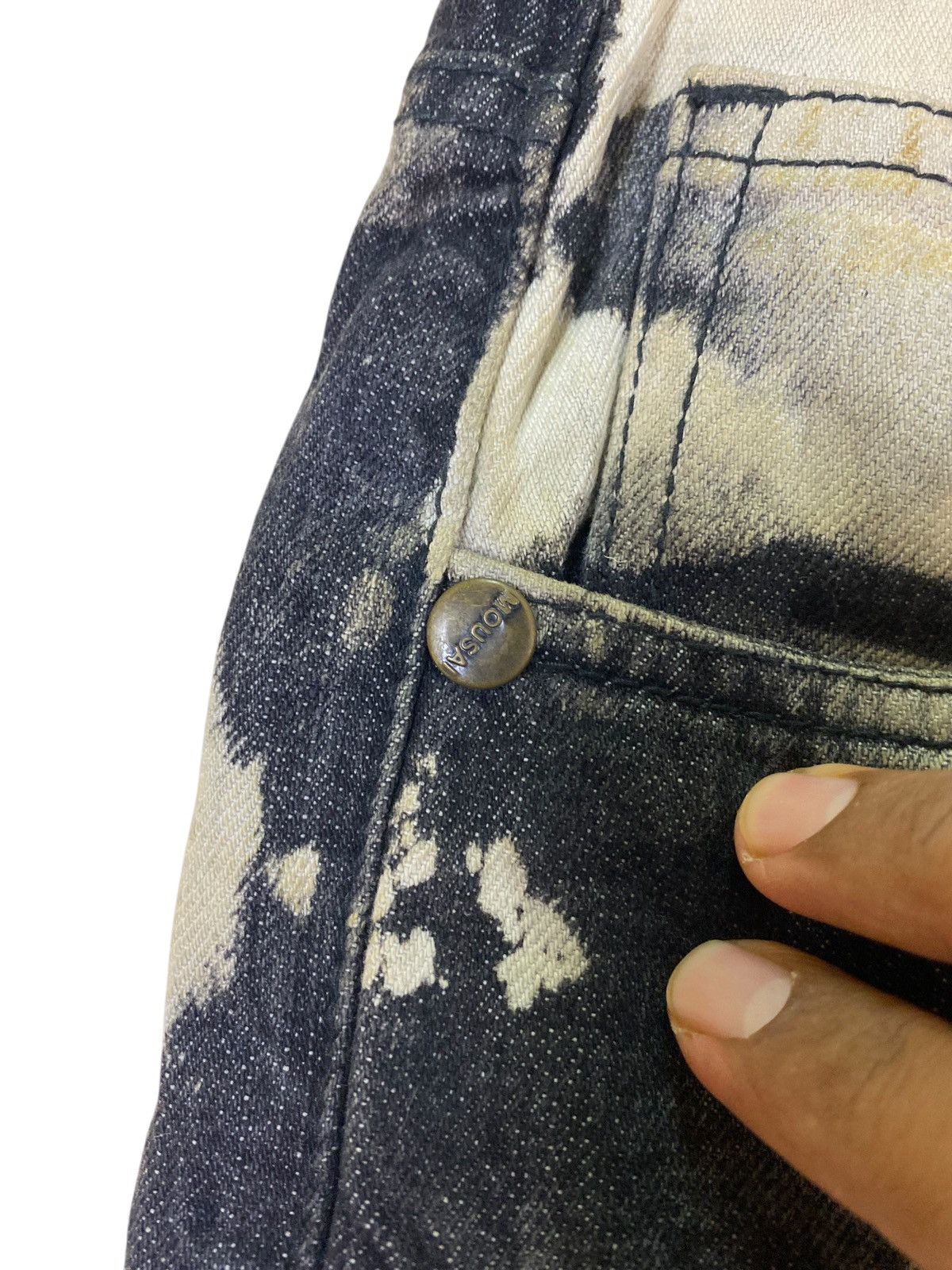 If Six Was Nine × Japanese Brand Japanese Brand Mousai Distressed Patchwork Camo Pants Size US 38 / EU 54 - 7 Thumbnail