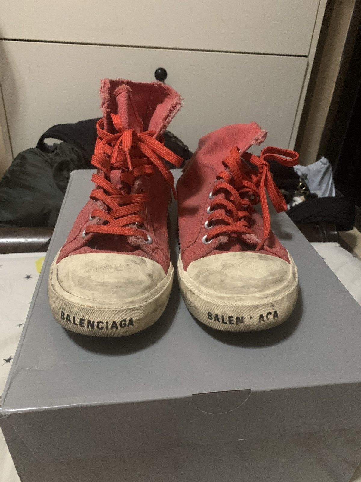 Balenciaga Balenciaga paris sneaker red Size US 9 / EU 42 - 7 Thumbnail