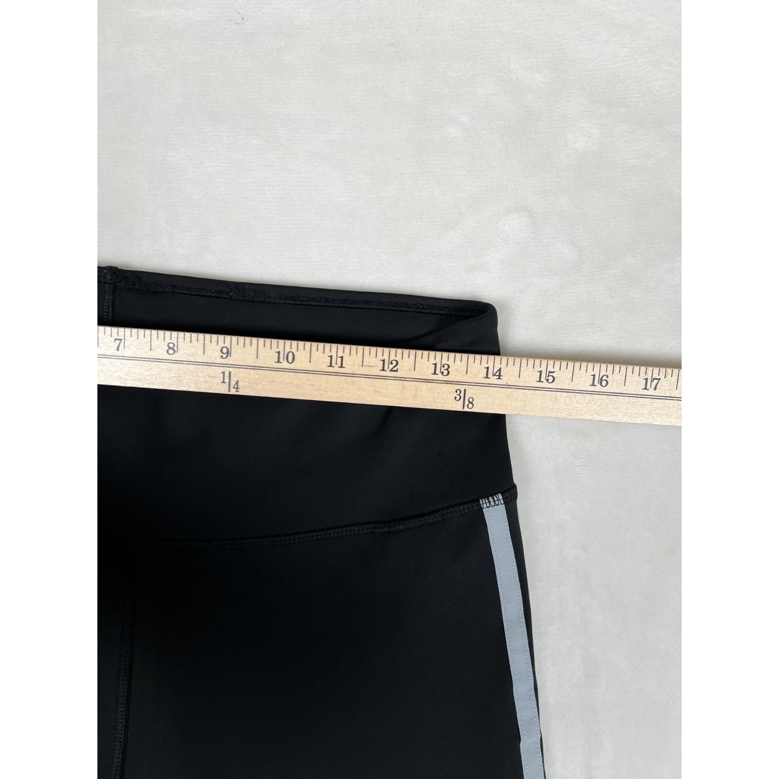 Adidas Adidas Pants Women's M/A Black Climalite 3-Stripes High Rise Size 29" - 3 Thumbnail