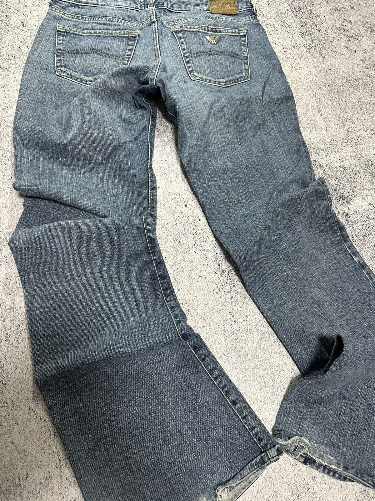 Emporio Armani Emporio Armany If Six Was Nine Style Flared Jeans Y2K Logo Size US 29 - 7 Thumbnail