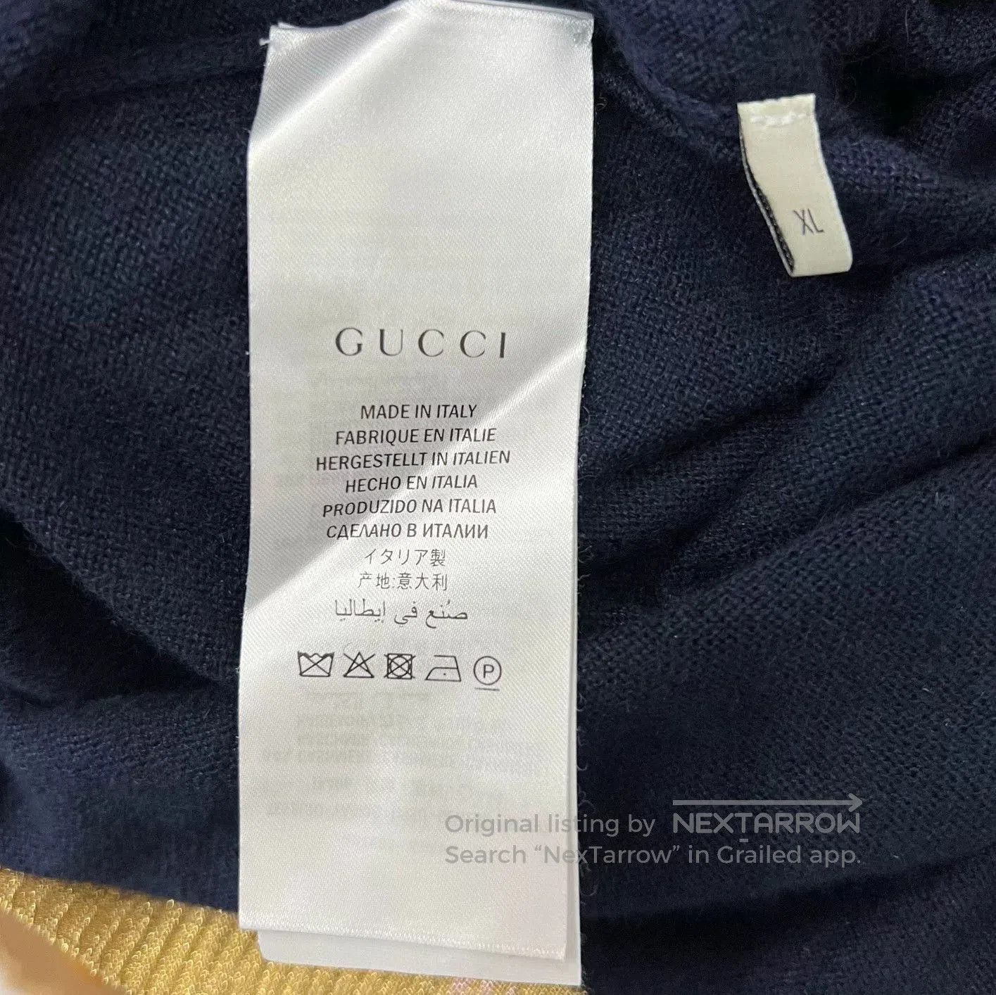 Gucci Gucci Blue Gold Trim Short Sleeve. Size US XL / EU 56 / 4 - 5 Thumbnail